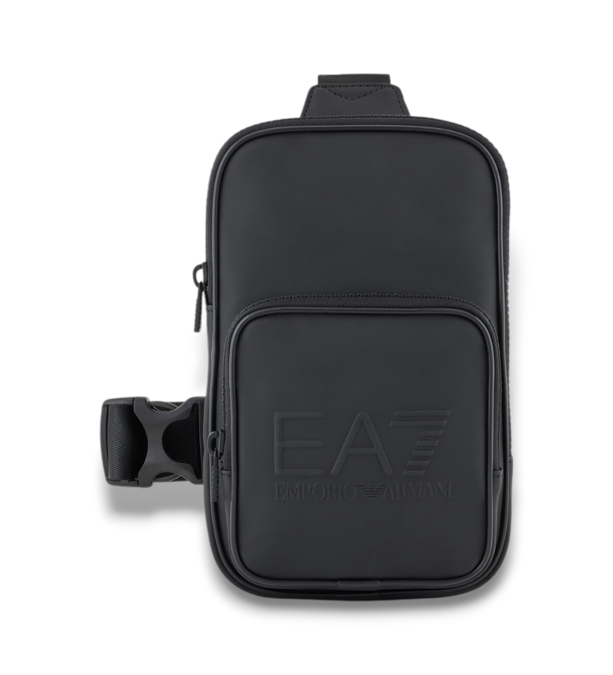 EA7 Unisex. 7X000069_AF13811 Train Tech Bum Bag schwarz (OSFA), Lässig, Polyurethan