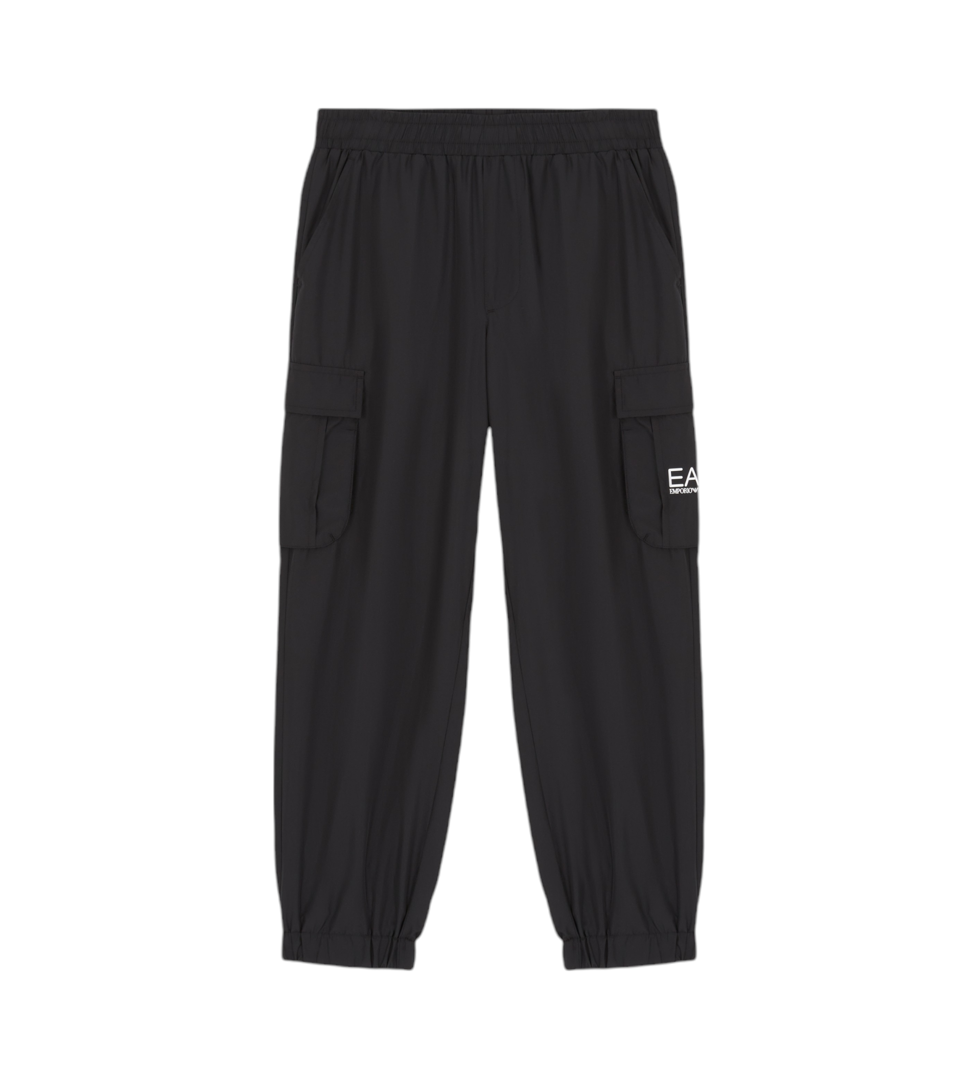 EA7 für Jungen. 7B000029_AF12872 Schwarze Sporthose (12Años= 154cm), Lässig, Polyester, Kinderbekleidung