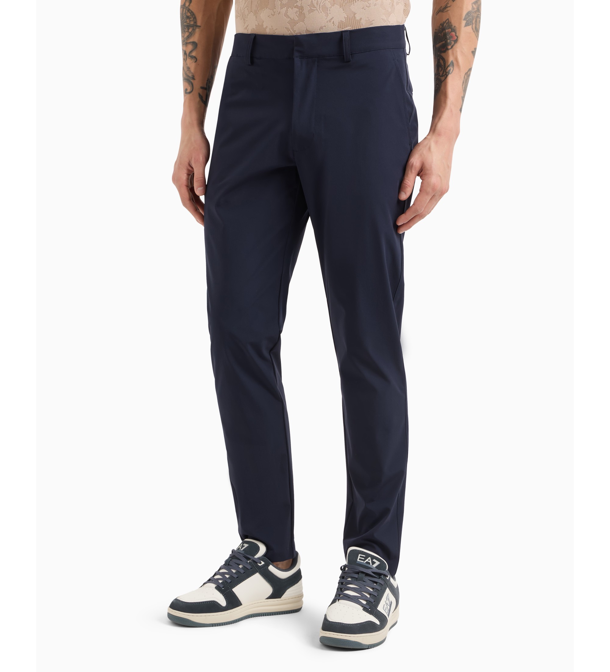 EA7 für Herren. 7M000509_AF14589 Ventus7 marineblaue Hose (M), Lässig, Polyamid