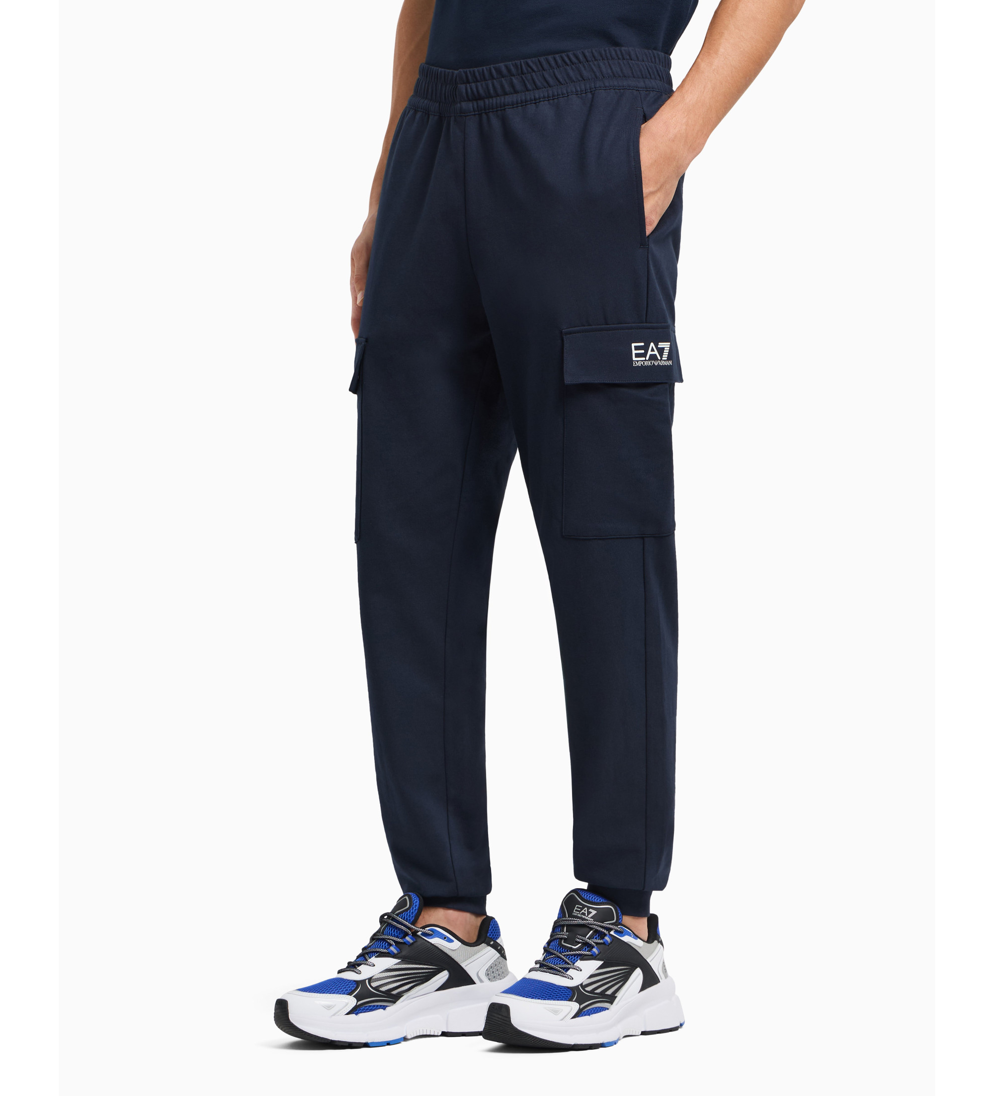 EA7 für Herren. 8NPP67_PJVRZ Jogginghose navy (XXL), Lässig, Sportlich, Baumwolle, Multisport, Marine