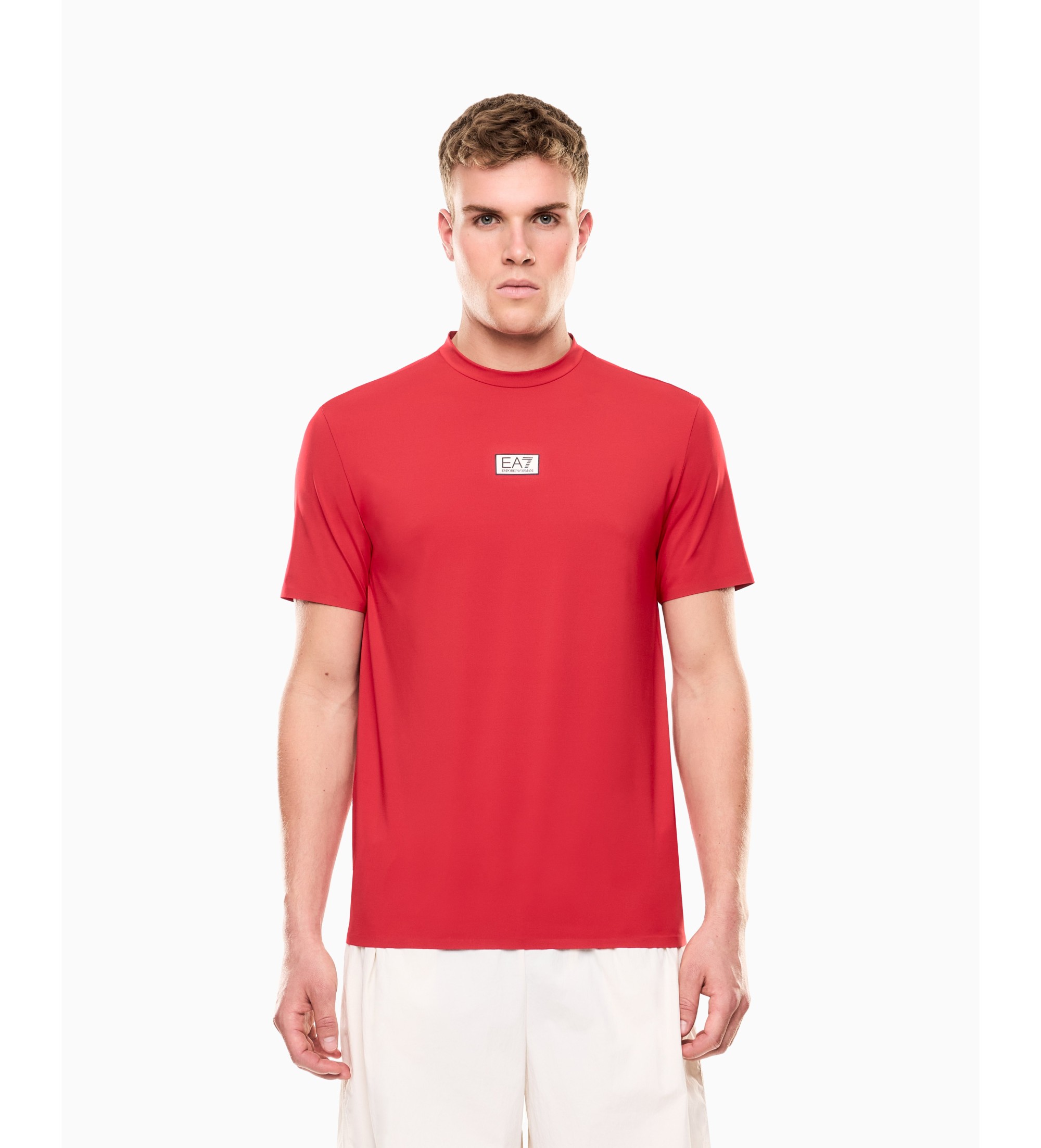 EA7 für Herren. 7M001370_AF17770 Ventus7 T-shirt rot (M), Sportlich, Polyester, Kurzarm