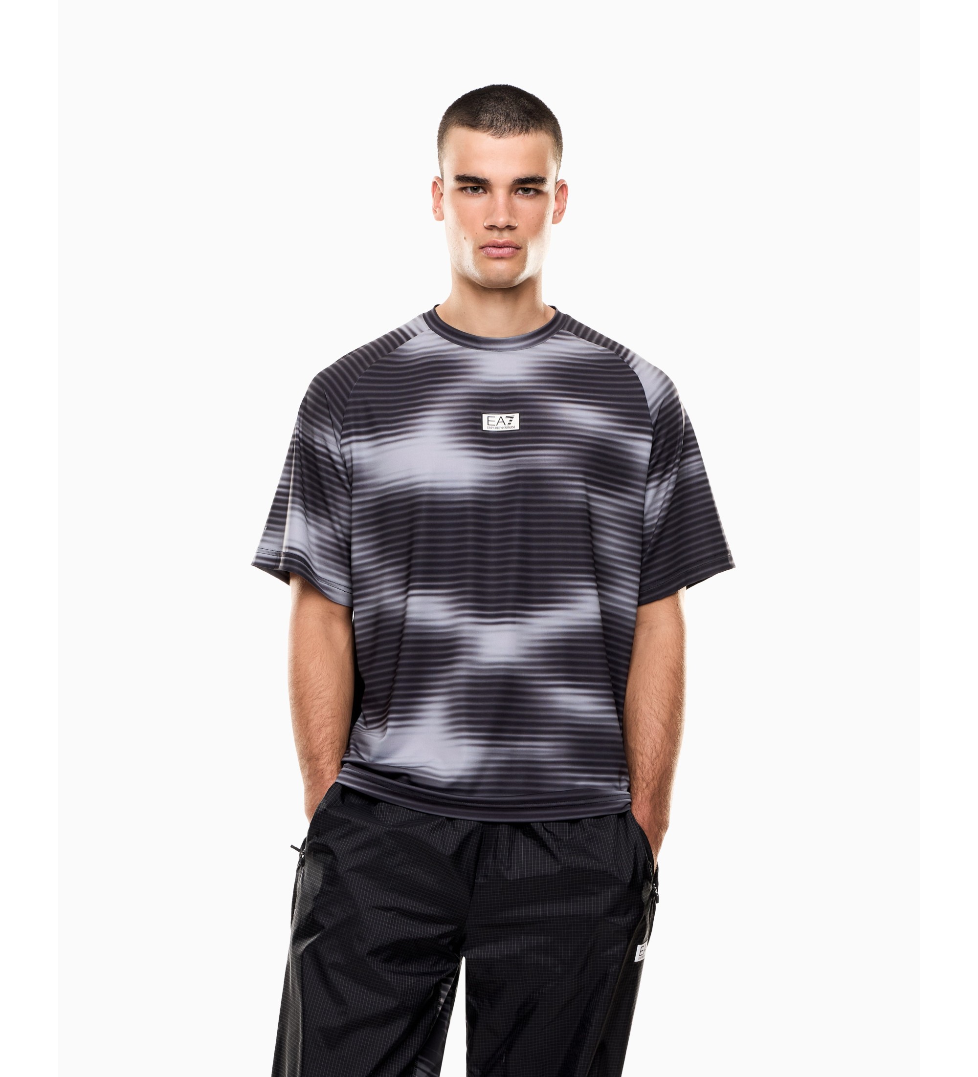 EA7 für Herren. 7M001371_AF17770 Ventus7 T-shirt schwarz (3XL), Sportlich, Polyester, Kurzarm