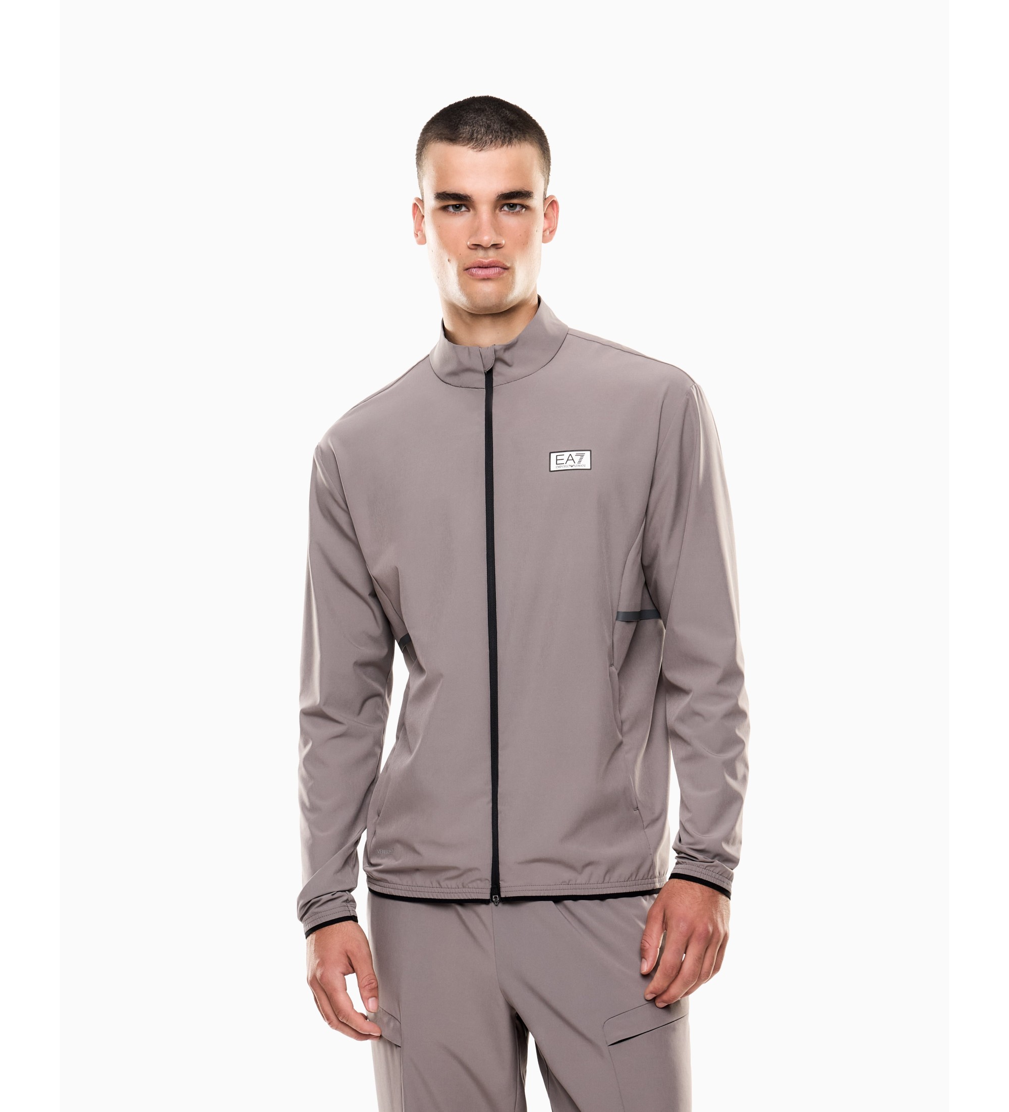 EA7 für Herren. 7M001374_AF13392 Ventus7 Jacke M Grau (S), Sportlich, Polyester