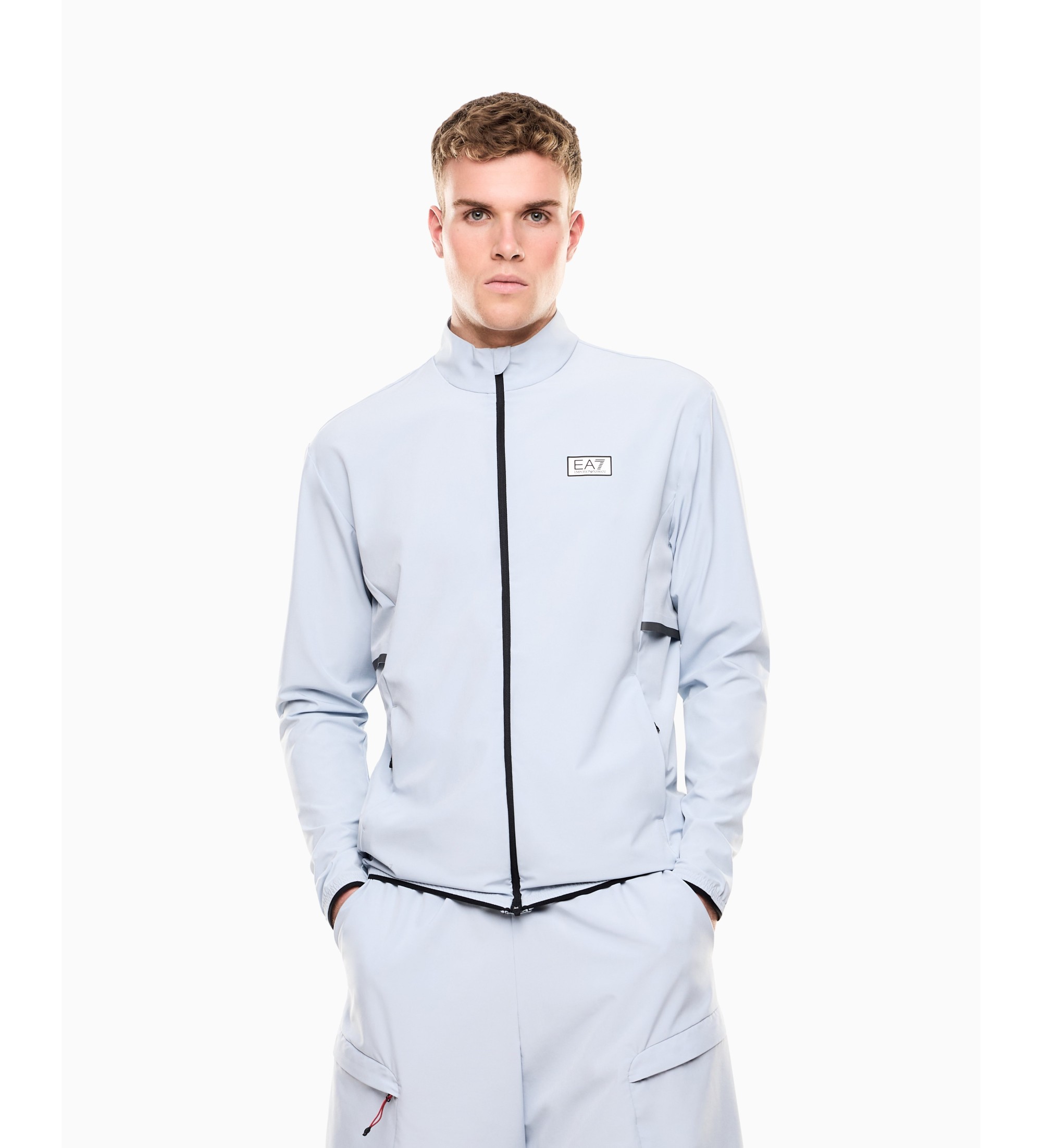EA7 für Herren. 7M001374_AF13392 Ventus Jacke 7 M Blau (L), Klassisch, Polyester, Langarm
