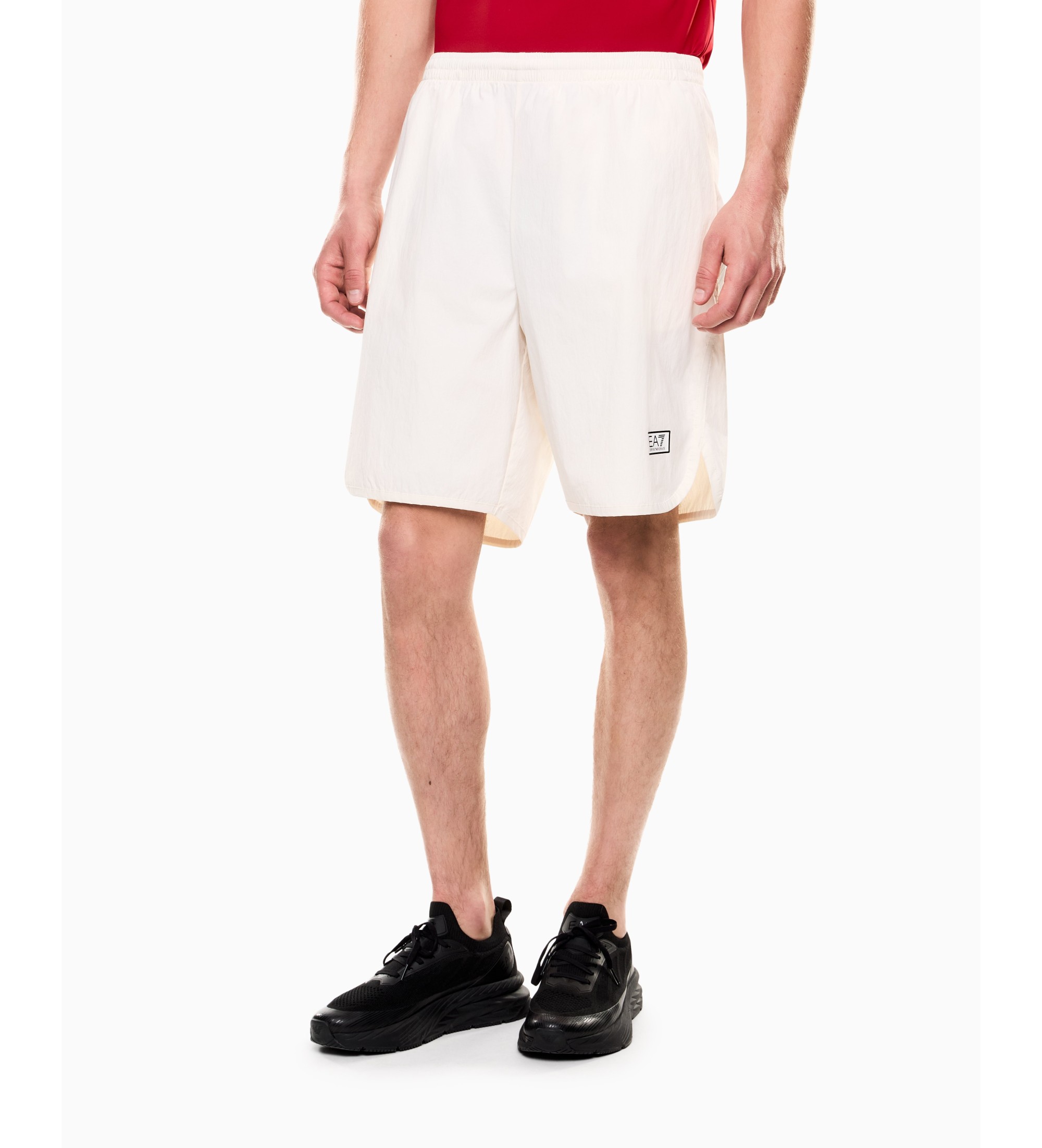 EA7 für Herren. 7M001378_AF21306 Ventus7 Shorts M Beige (L), Sportlich, Sportbekleidung, Multisport, Polyamid