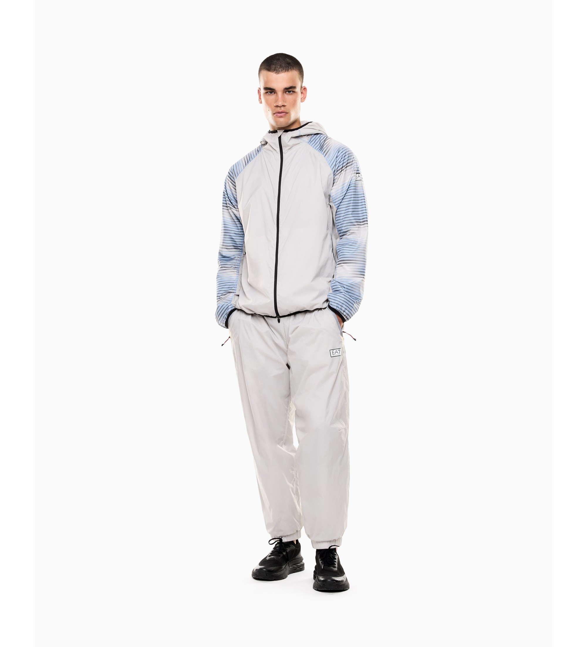 EA7 für Herren. 7M001385_AF21521 Ventus7 Set M Blau weiß, blau (M), Sportlich, Sportbekleidung, Multisport, Polyester, Langarm