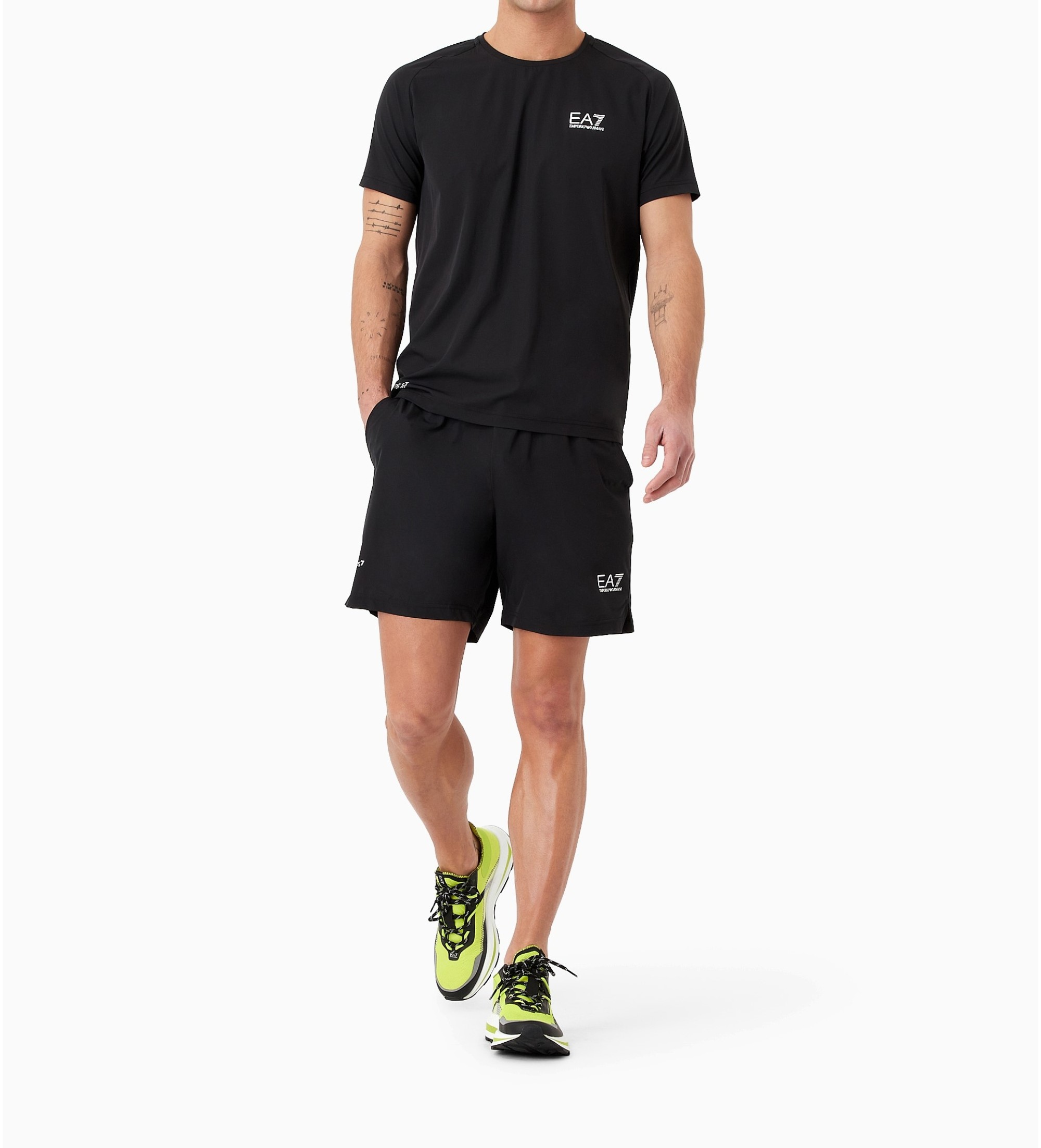 EA7 für Herren. 8NPV03_PNDDZ Ventus7 Travel Pack schwarz (XS), Lässig, Sportlich, Multisport, Polyester, Kurzarm
