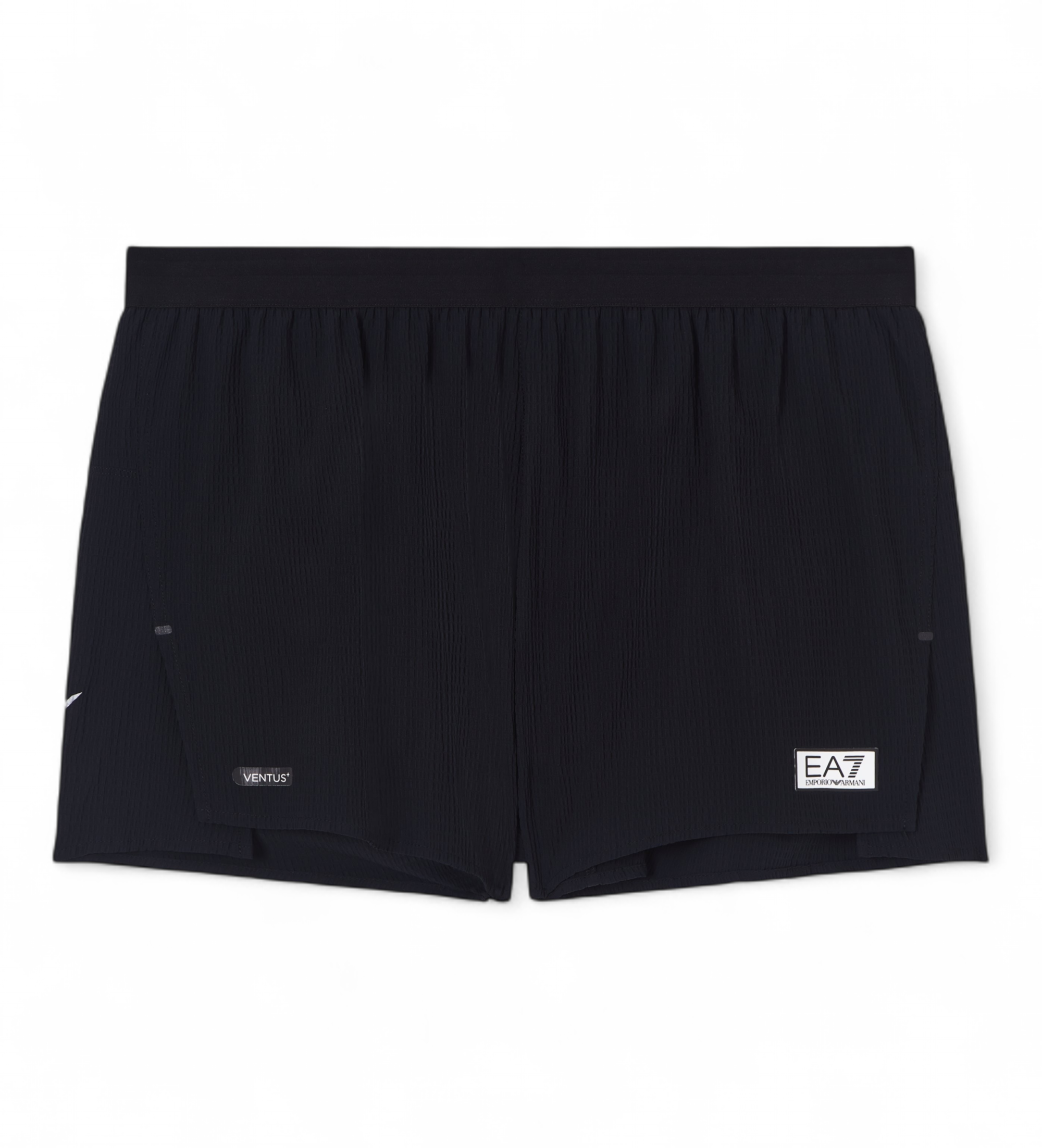 EA7 für Herren. 7M001353_AF21687 Ventus+ Shorts M Schwarz (S), Sportlich, Sportbekleidung, Multisport, Viskose