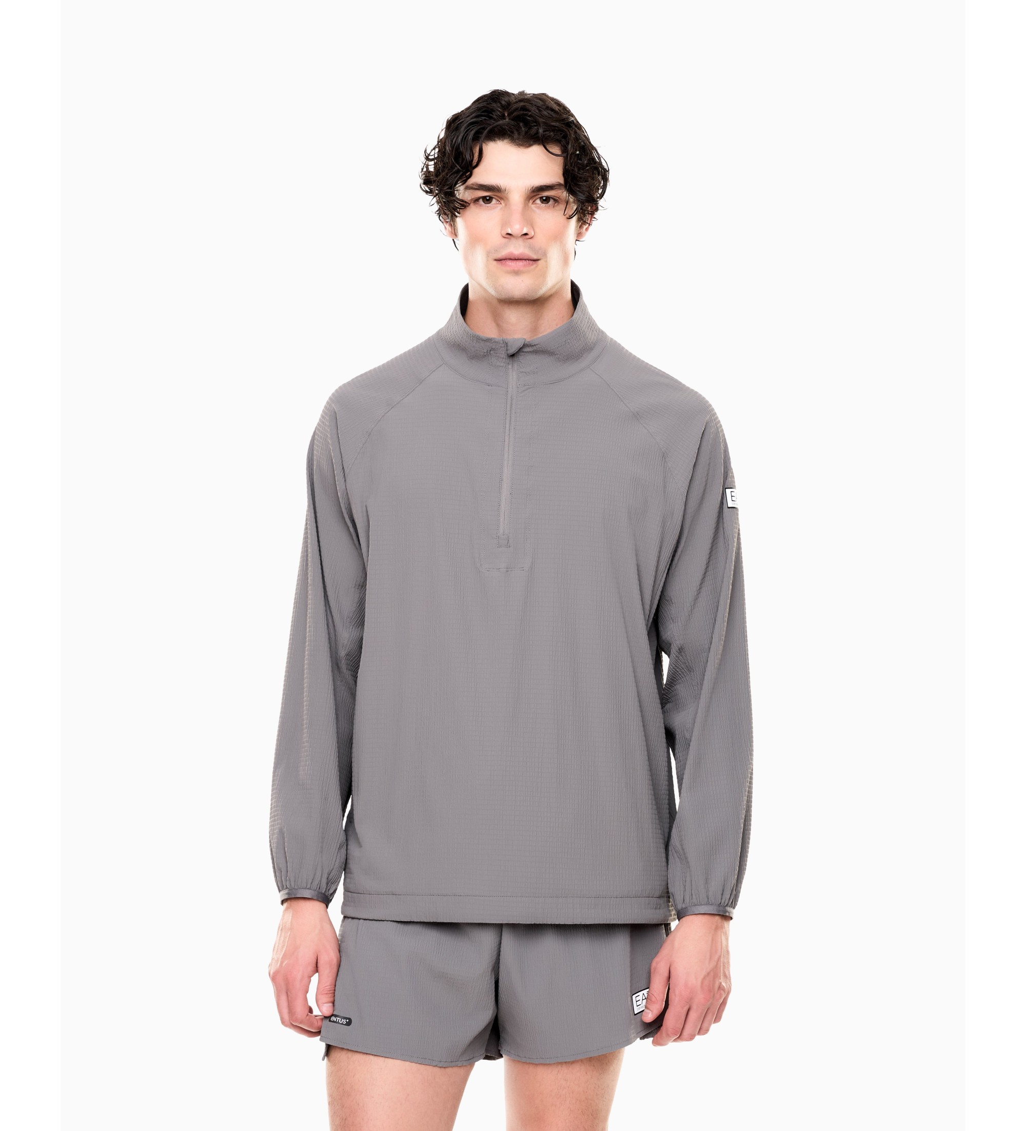 EA7 für Herren. 7M001375_AF21687 Sweatshirt Ventus+ M grau (3XL), Lässig, Sportlich, Laufen, Sportbekleidung, Multisport, Polyamid, Langarm