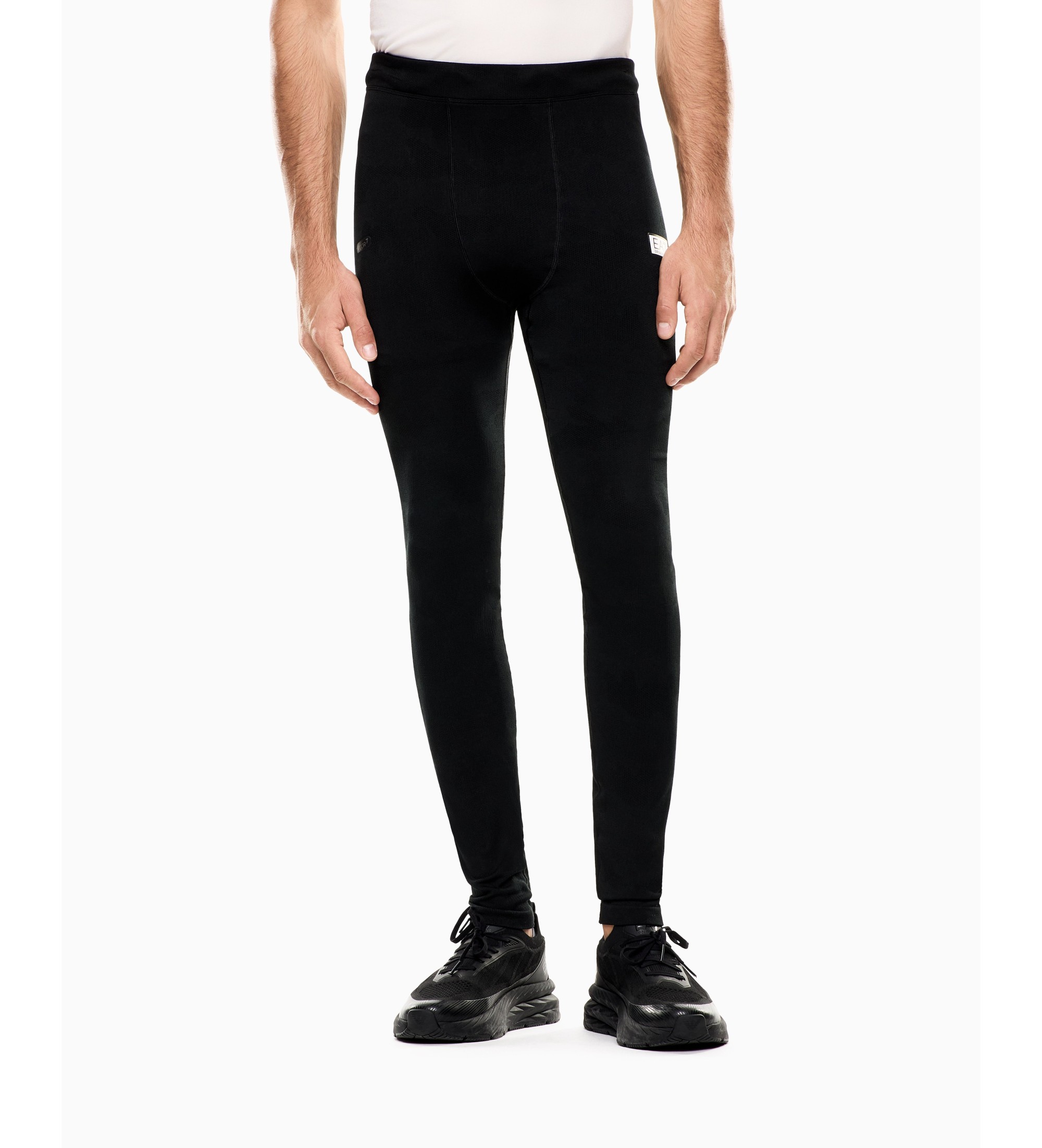 EA7 für Herren. 7M001347_AF22274 Leggings vigor7 schwarz (L), Sportlich, Laufen, Sportbekleidung, Multisport, Polyester