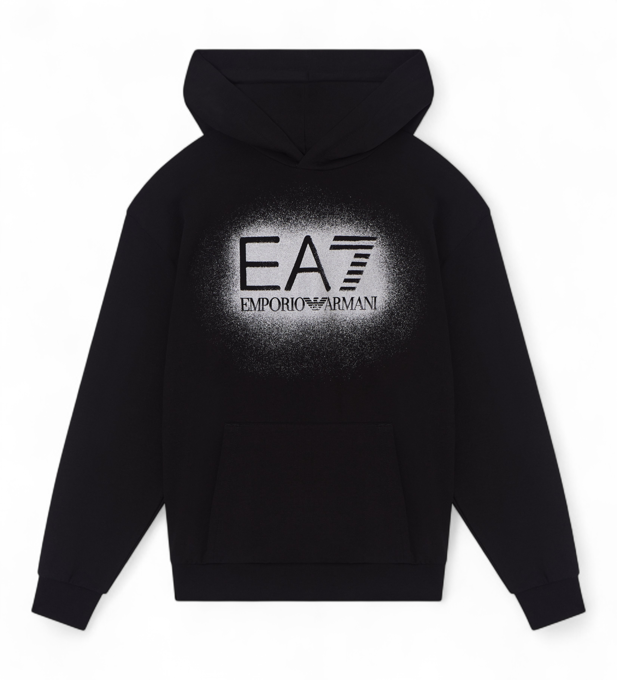 EA7 für Mädchen. 7G000180_AF13135 Visibility Girl Sweatshirt schwarz (8Años= 130cm), Lässig, Baumwolle, Kurzarm, Kinderbekleidung