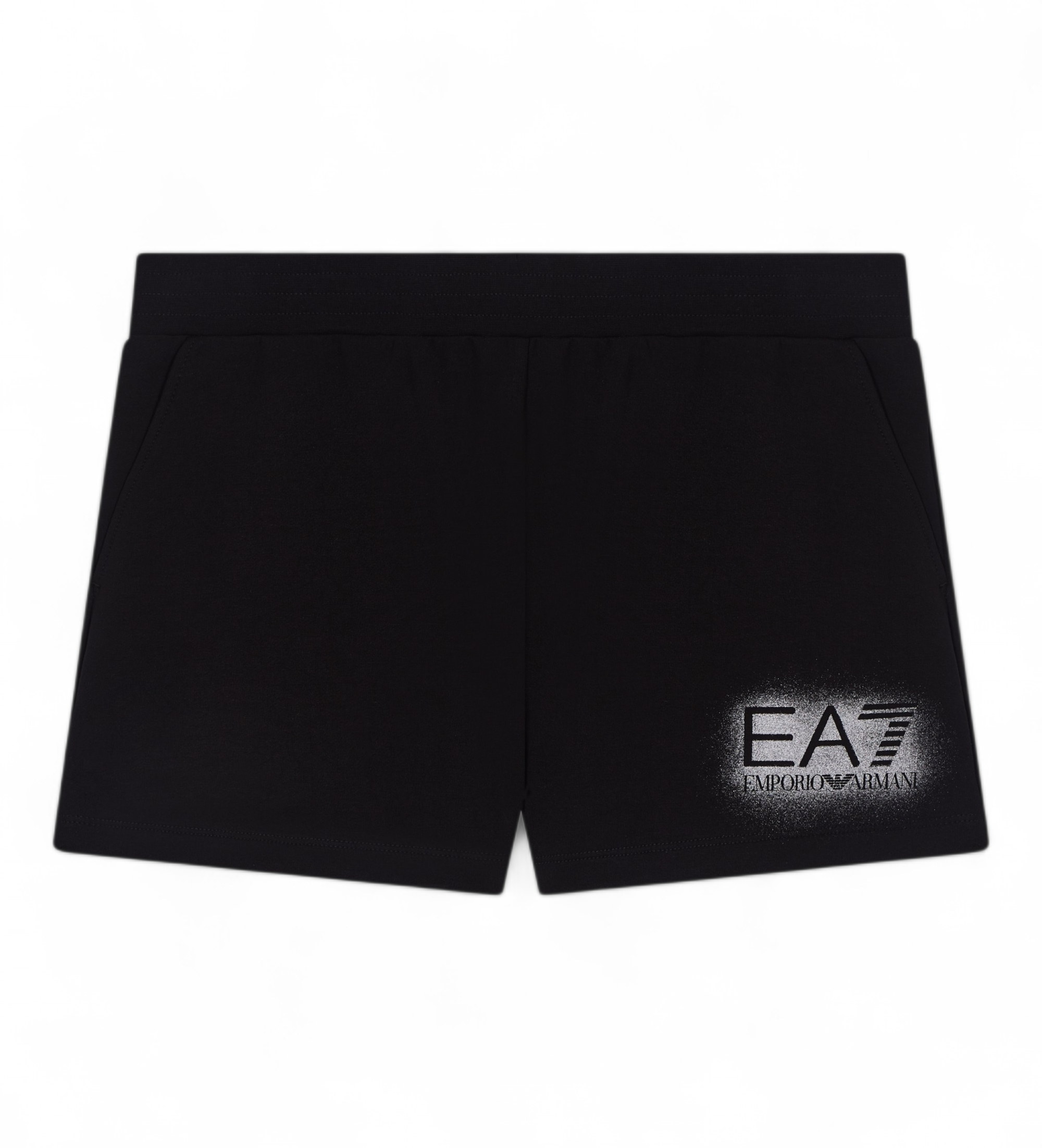 EA7 für Mädchen. 7G000183_AF13135 Visibility Girl Shorts schwarz (8Años= 130cm), Lässig, Sportlich, Baumwolle, Laufen, Sportbekleidung, Mult