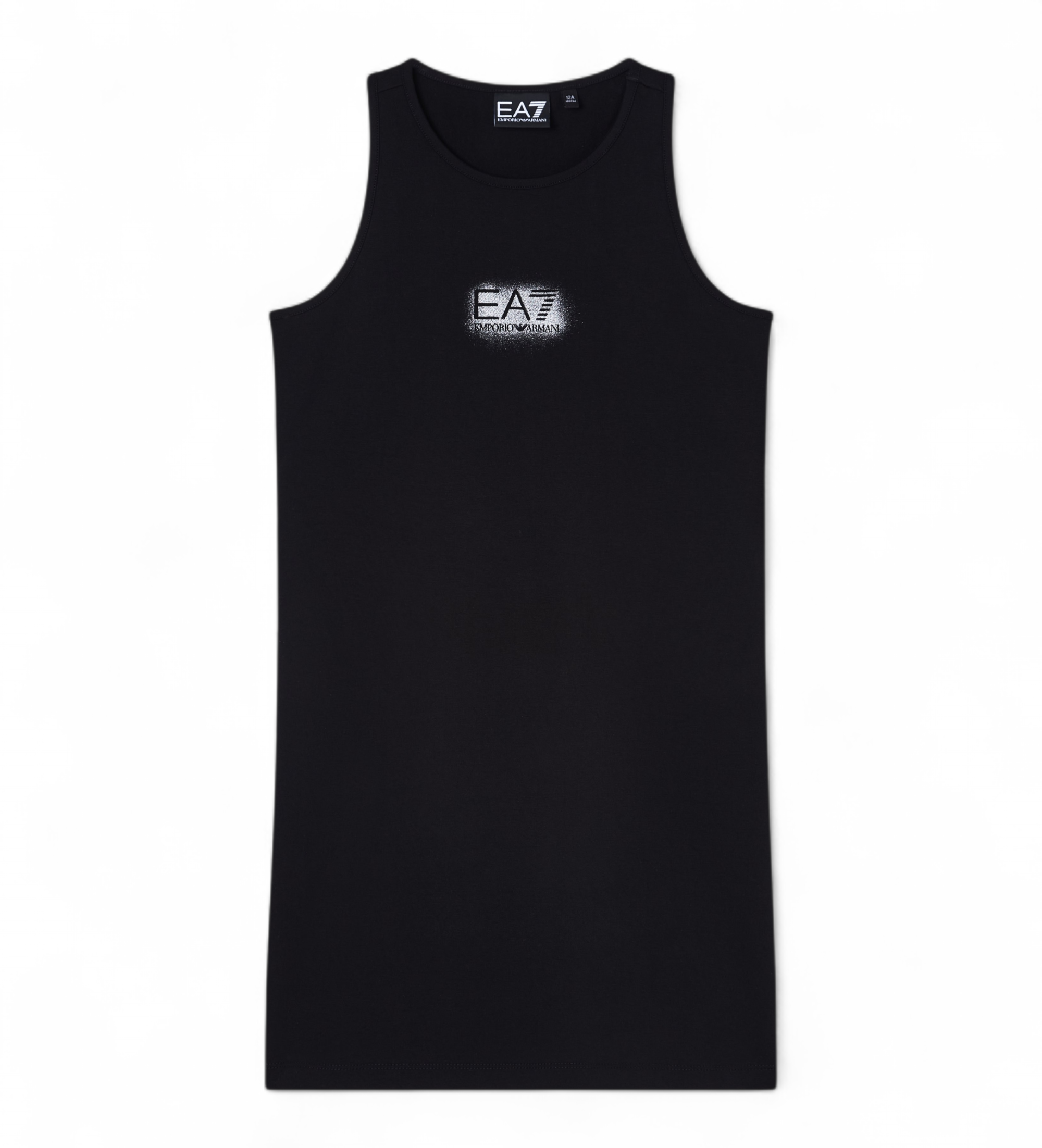 EA7 für Mädchen. 7G000185_AF12484 Visibility Girl T-shirt schwarz (12Años= 154cm), Lässig, Synthetisch, Ärmellos / Hosenträger, Kinderbeklei
