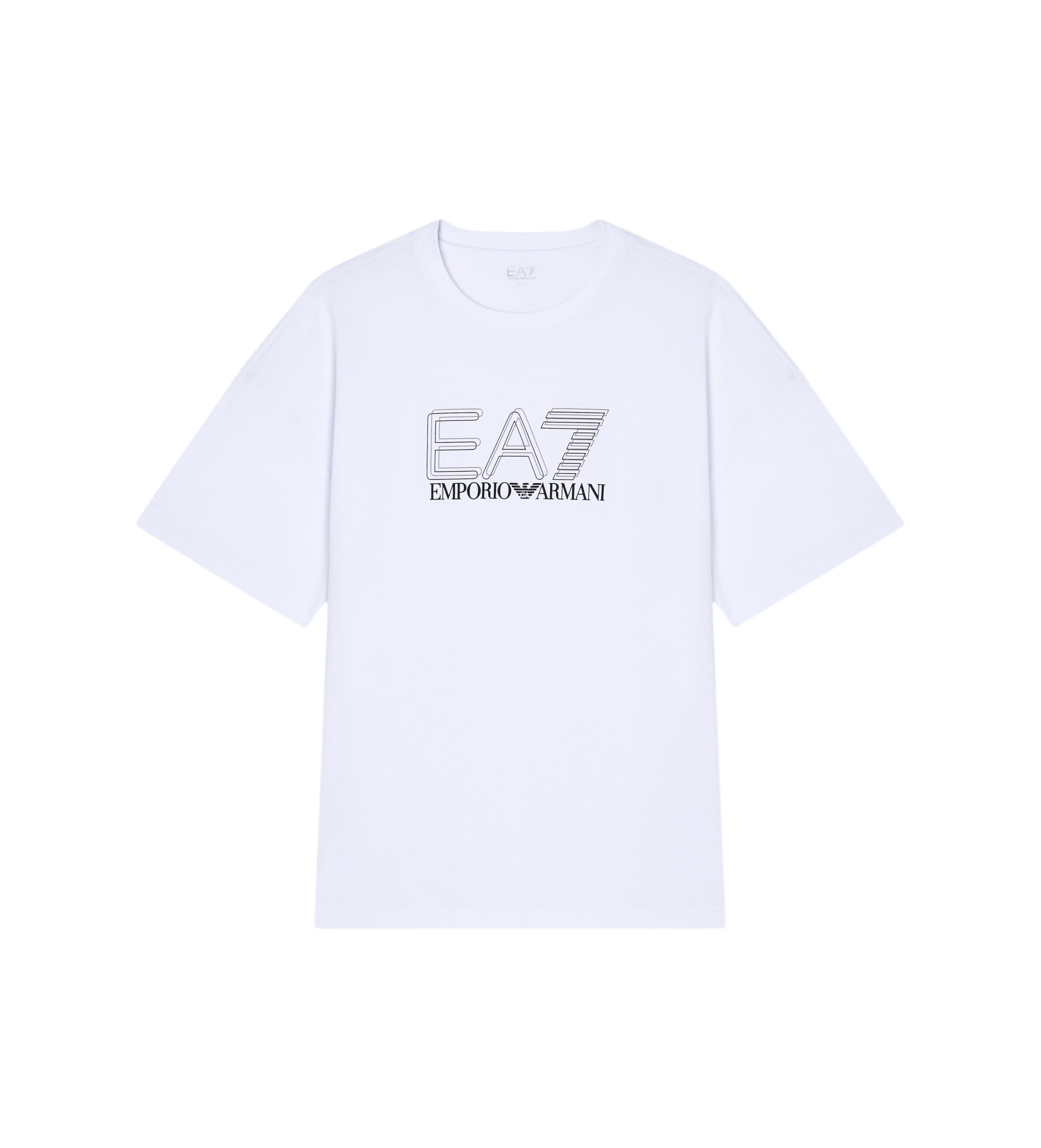 EA7 für Herren. 7M001309_AF10375 Visibility T-Shirt weiß (M), Lässig, Baumwolle, Kurzarm