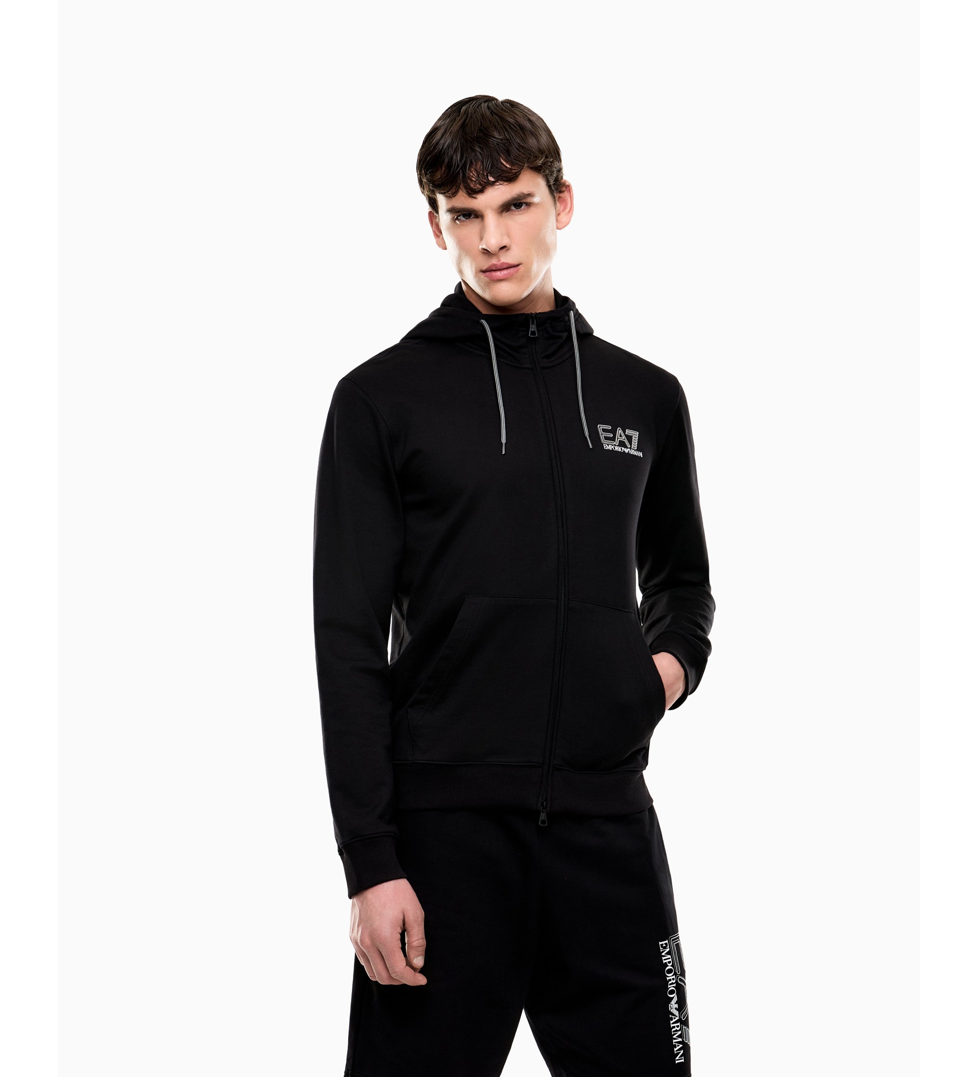EA7 für Herren. 7M001314_AF13512 Sichtbarkeit Sweatshirt schwarz (M), Lässig, Sportlich, Baumwolle