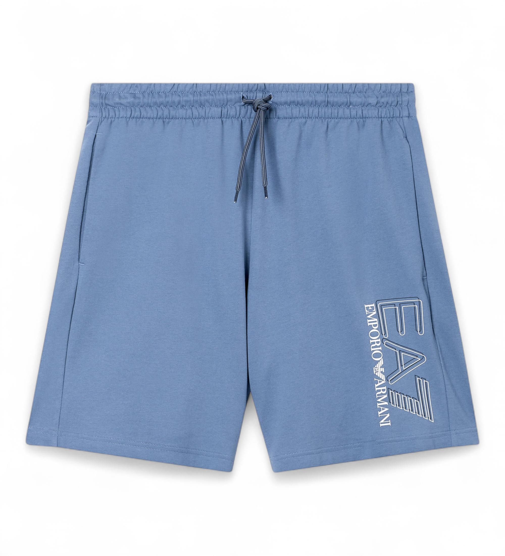 EA7 für Herren. 7M001315_AF13512 Kurze Hose Sichtbarkeit M blau (M), Lässig, Sportlich, Baumwolle, Sportbekleidung, Multisport