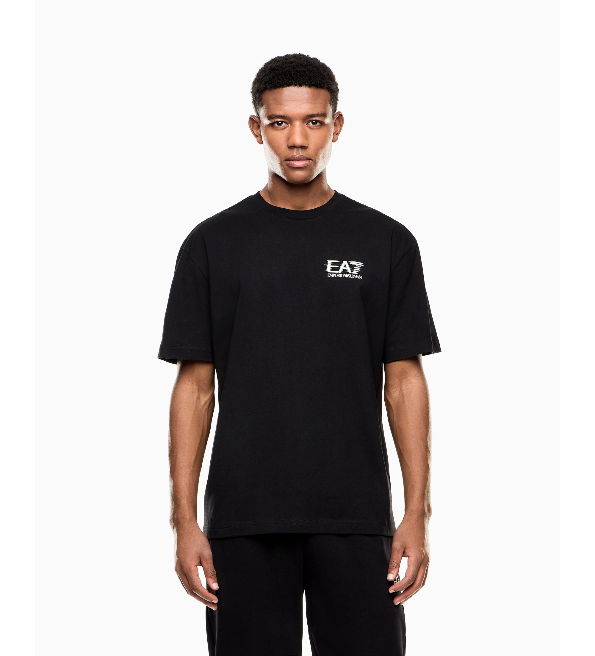 EA7 für Herren. 7M001327_AF17789 Visibility T-shirt schwarz (M), Lässig, Baumwolle, Kurzarm