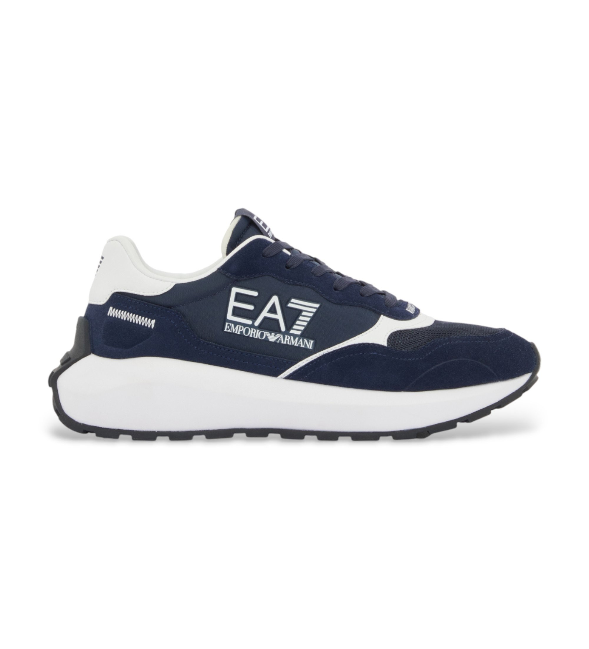 EA7 Unisex. 7X000341_AF18616 Wathosen-Trainer navy (40), Blau, Wohnung, Schnürsenkel, Sportlich