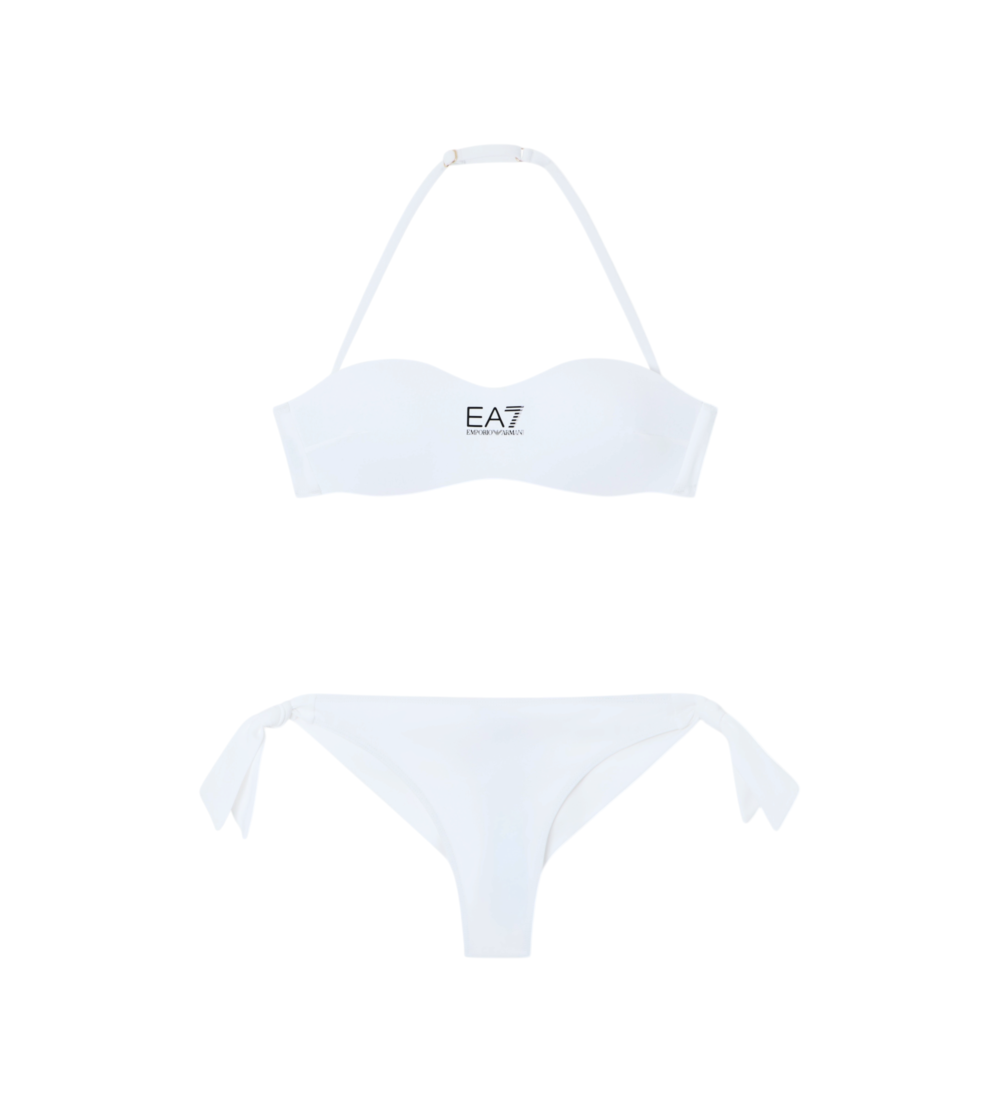 EA7 für Damen. 7W000319_AF20663 Bikini Silueta weiß (S), Strandbekleidung, Polyamid