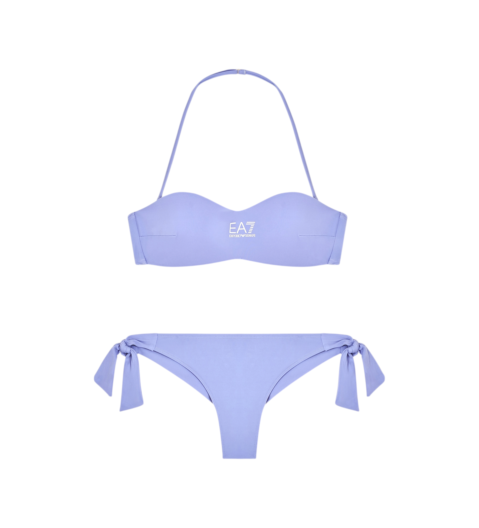 EA7 für Damen. 7W000319_AF20663 Bikini Logo lila (S), Flieder, Strandbekleidung, Polyamid