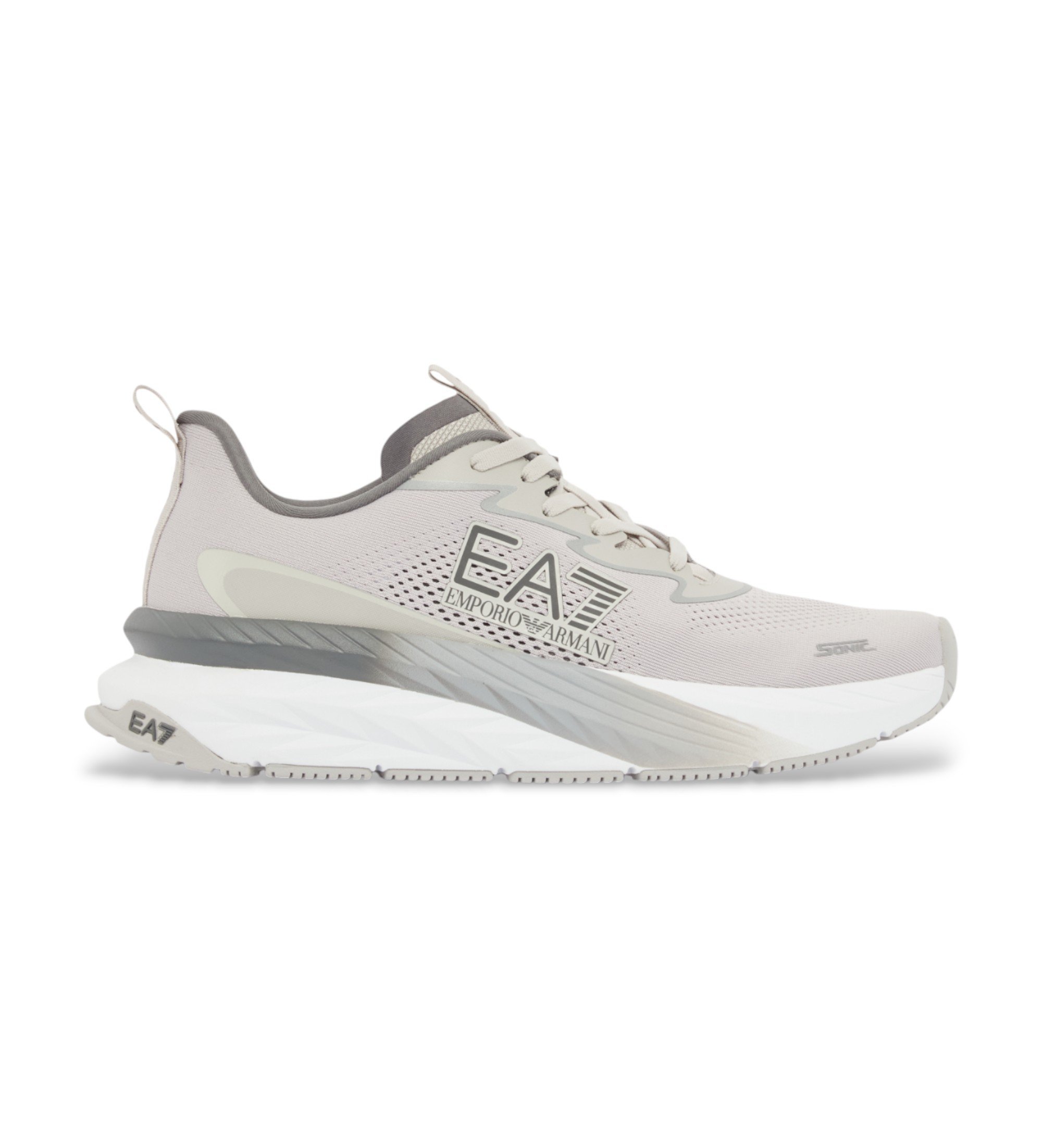 EA7 Unisex. 7X000603_AF22914 Crusher Sonic Mesh 2.0 grau Schuhe (42), Wohnung, Schnürsenkel, Lässig