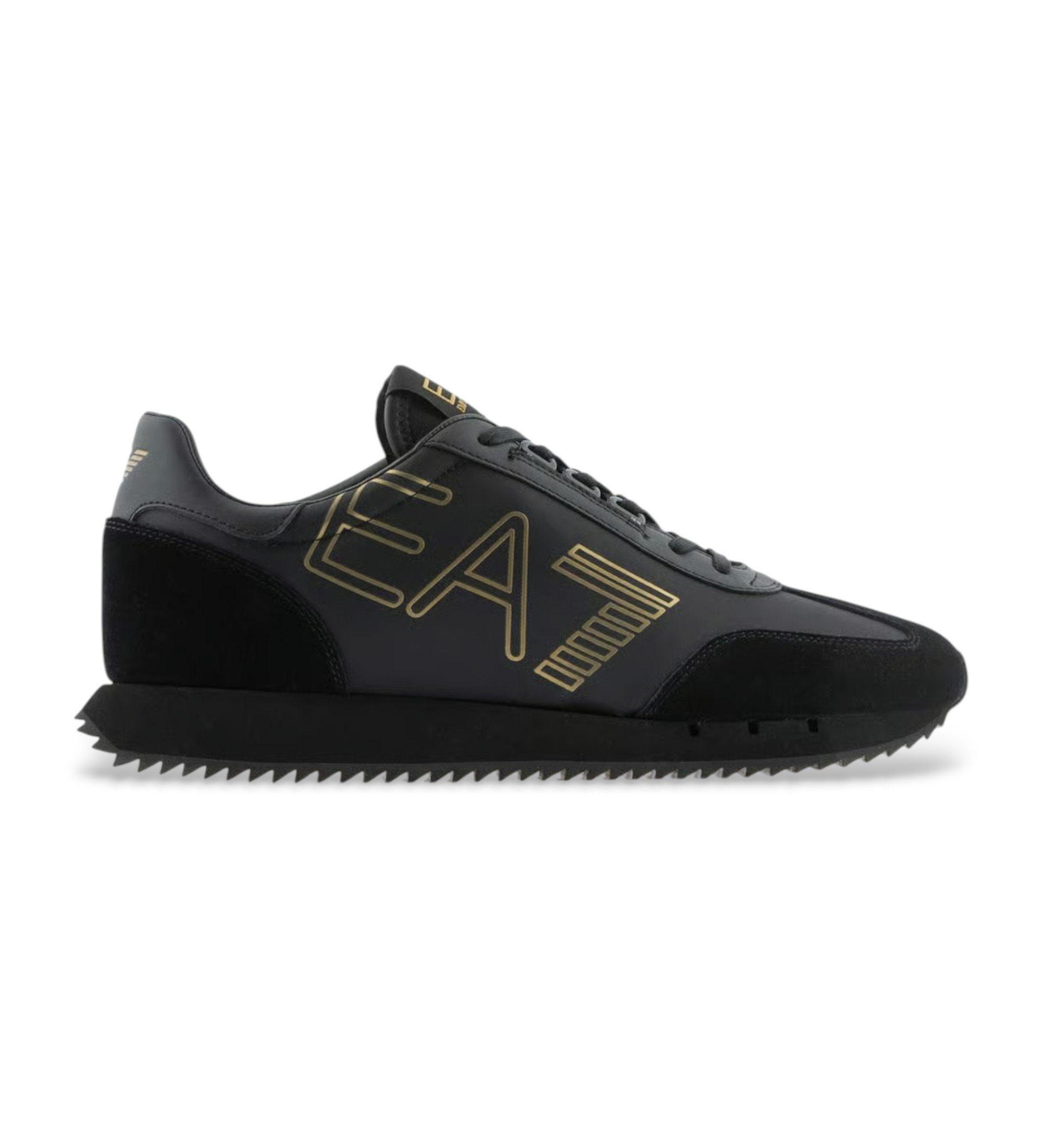 EA7 für Herren. 7X000541_AF18609 Turnschuhe Logo schwarz (42), Wohnung, Schnürsenkel, Lässig