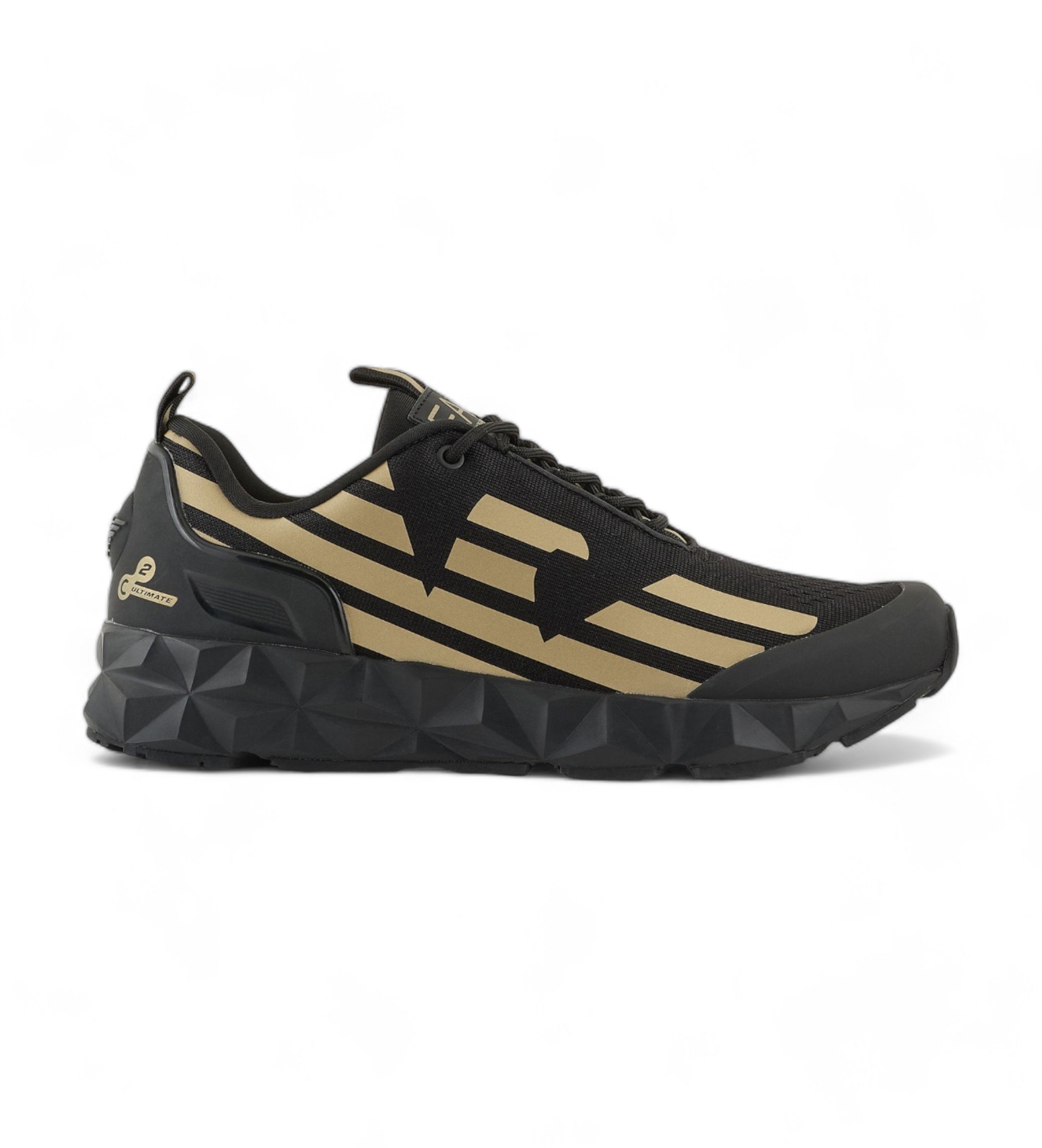 EA7 Unisex. X8X033_XCC52 Ultimate C2 Kombat Schuhe schwarz (39 1/3), Wohnung, 1 bis 3 cm, Schnürsenkel, Lässig