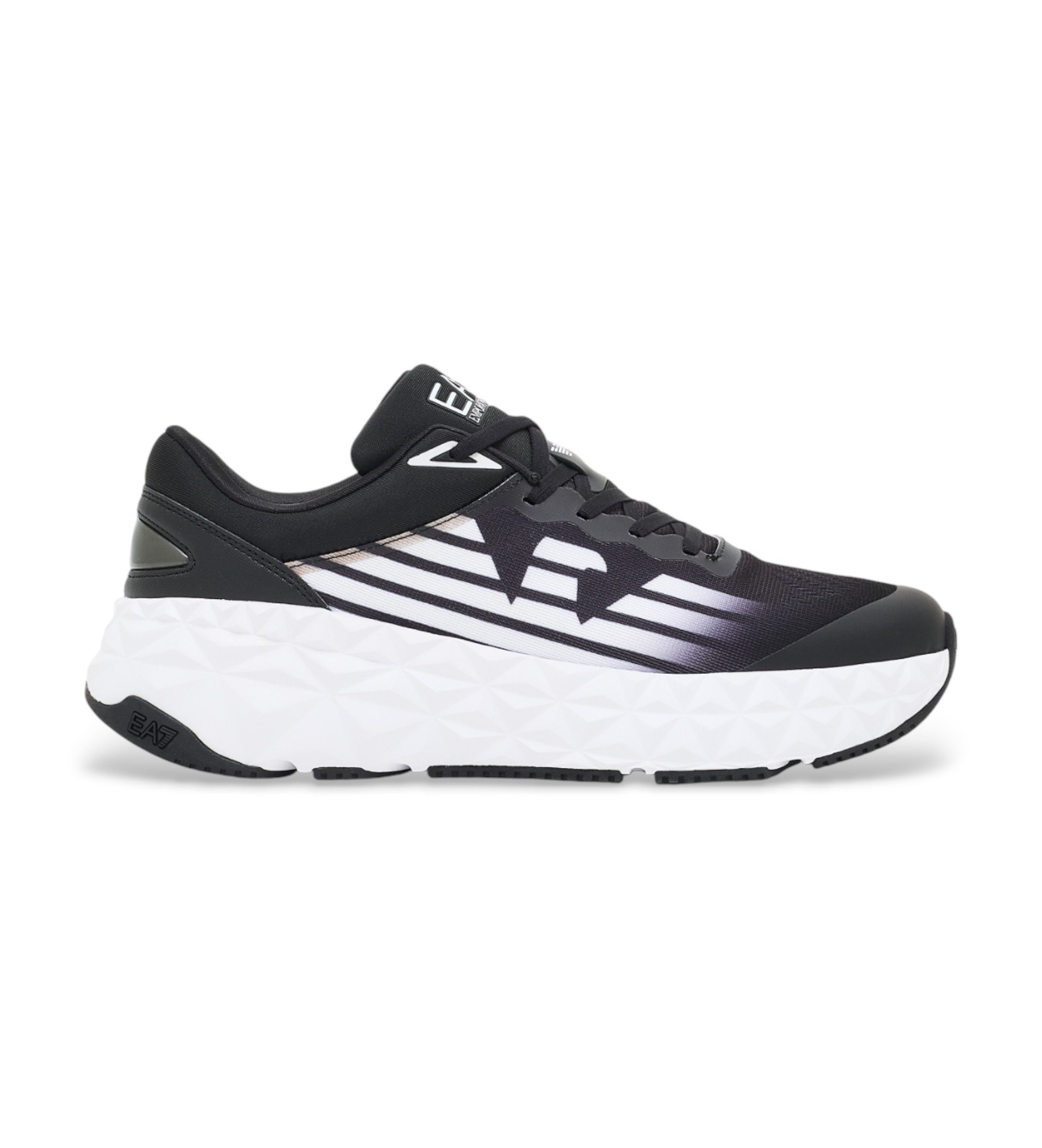EA7 Unisex. X8X239_XK432 Turnschuhe Kobra schwarz, weiß (44), Wohnung, Schnürsenkel, Lässig, Sportlich