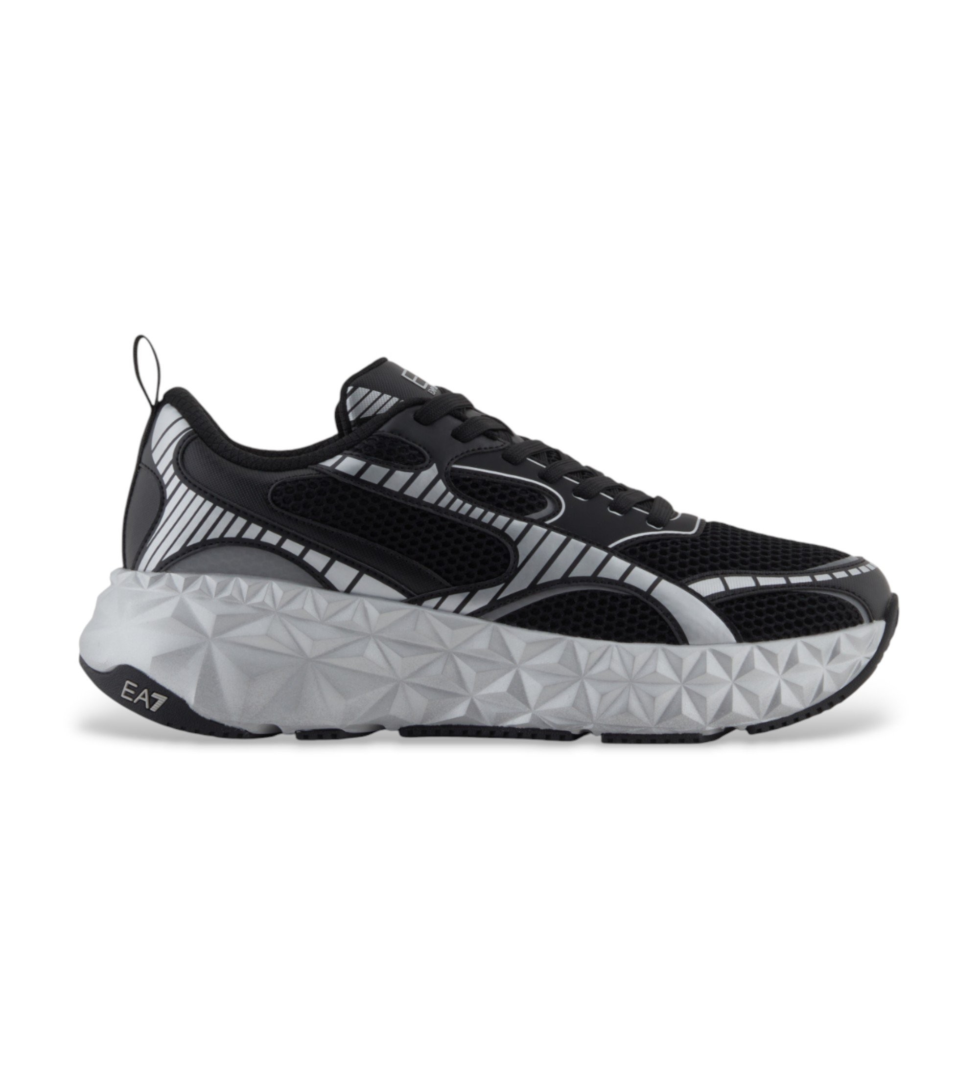 EA7 Unisex. X8X238_XK431 Kobra Tech Schuhe schwarz (44 2/3), Wohnung, Schnürsenkel, Lässig, Sportlich