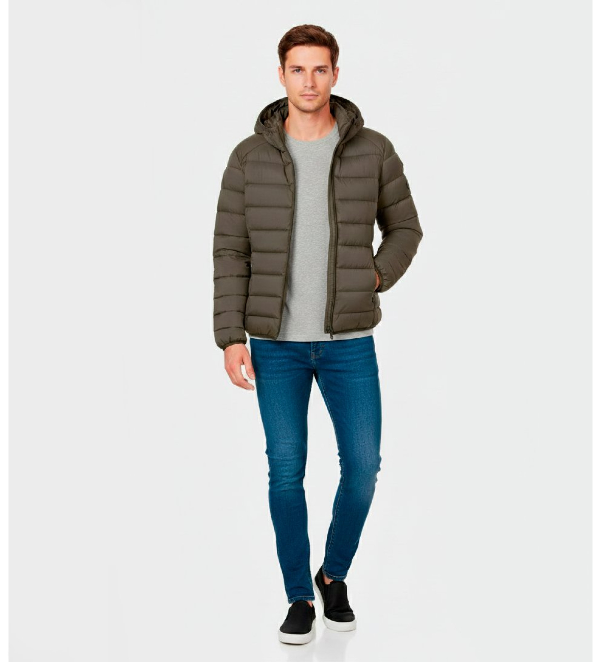 ECOALF für Herren. MCMGAJKASPEN0987W25-424 Aspen grüner Mantel (M), Lässig, Nachhaltig, Recyceltes Polyester
