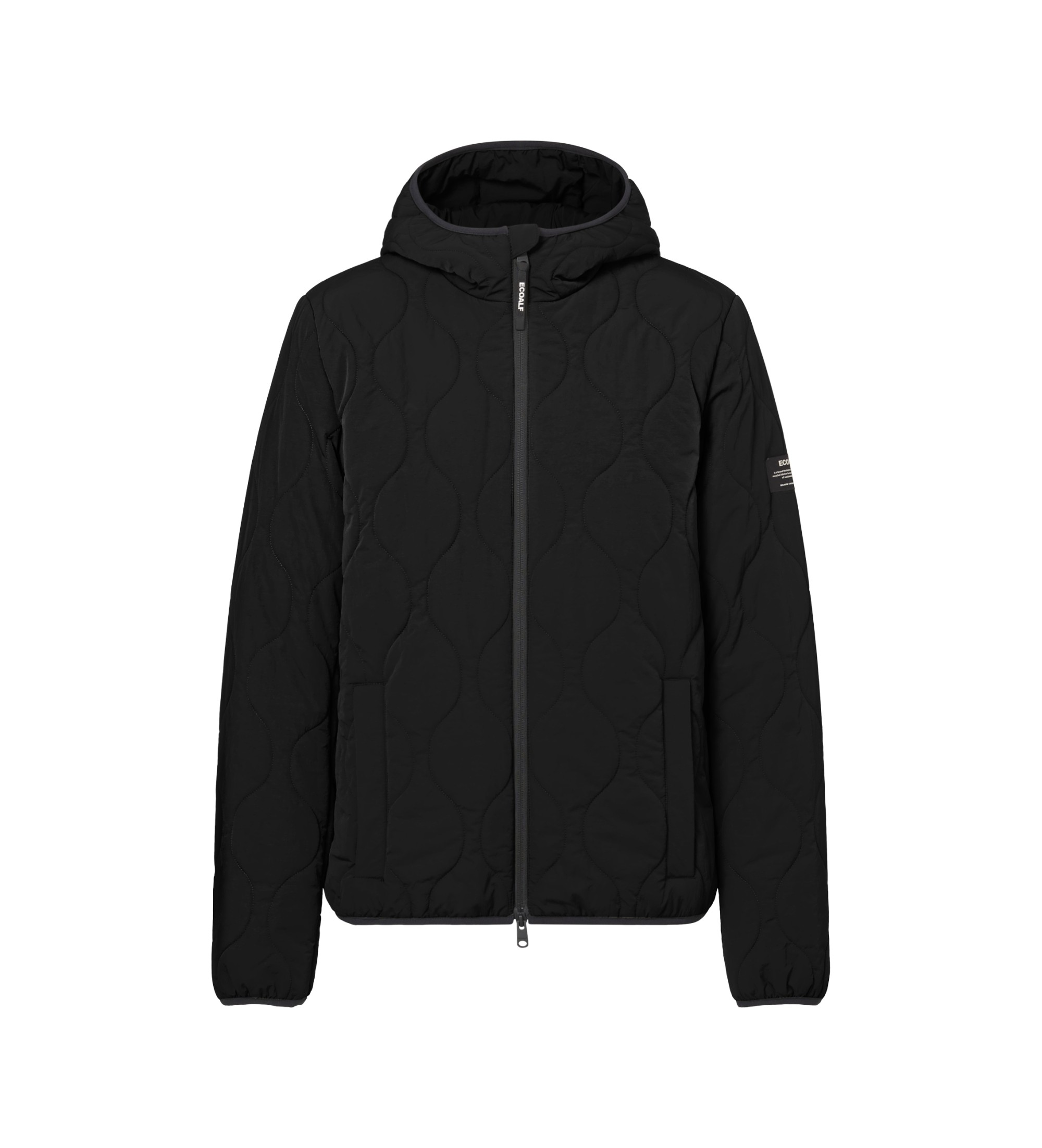 ECOALF für Herren. MCMGAJKASPO00169W25-319 Aspo Mantel schwarz (M), Lässig, Recyceltes Polyester, Nachhaltig