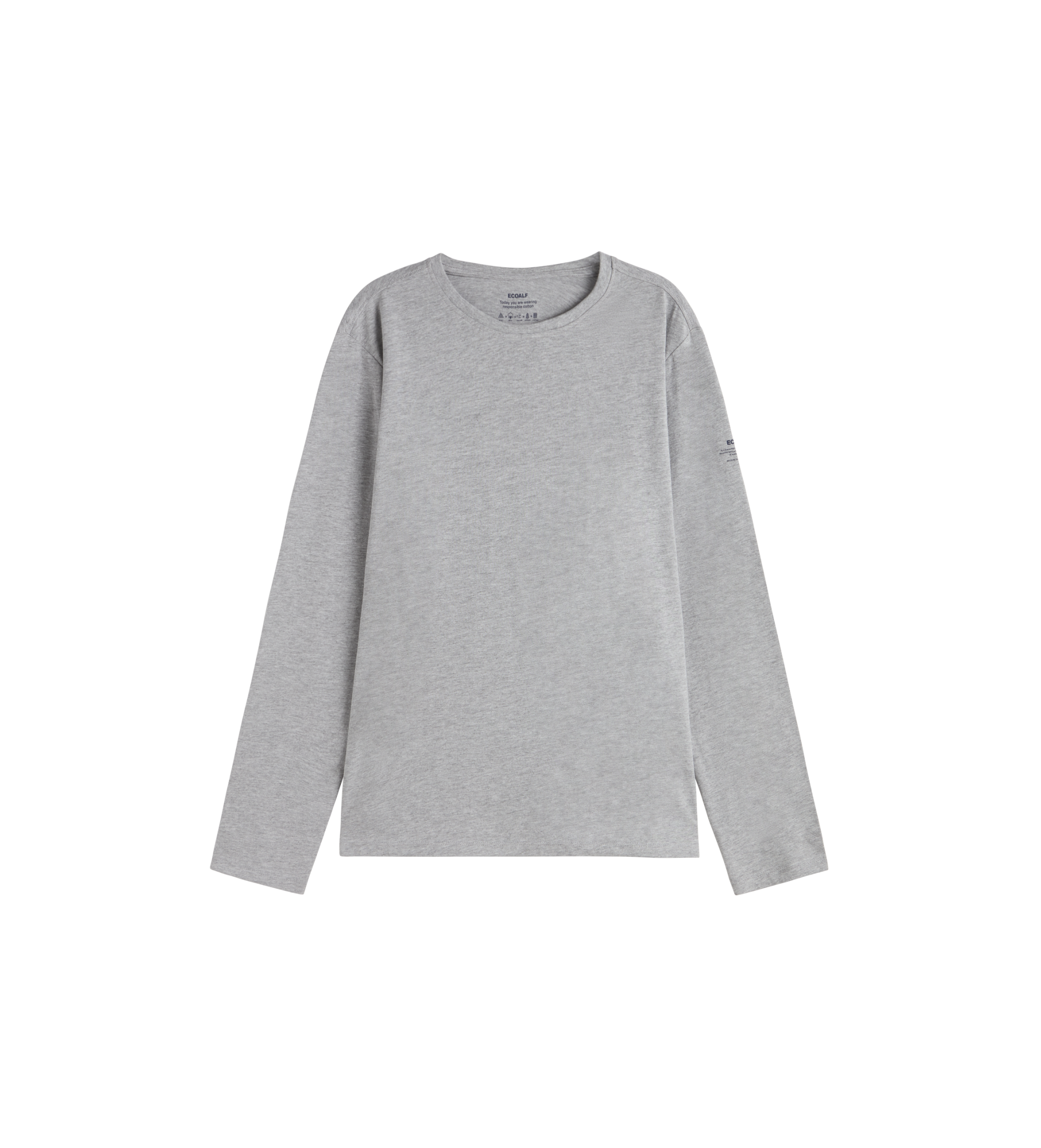 ECOALF für Herren. MCMGATSNOW000055S24-302 Jetzt T-shirt grau (S), Lässig, Baumwolle, Langarm, Nachhaltig