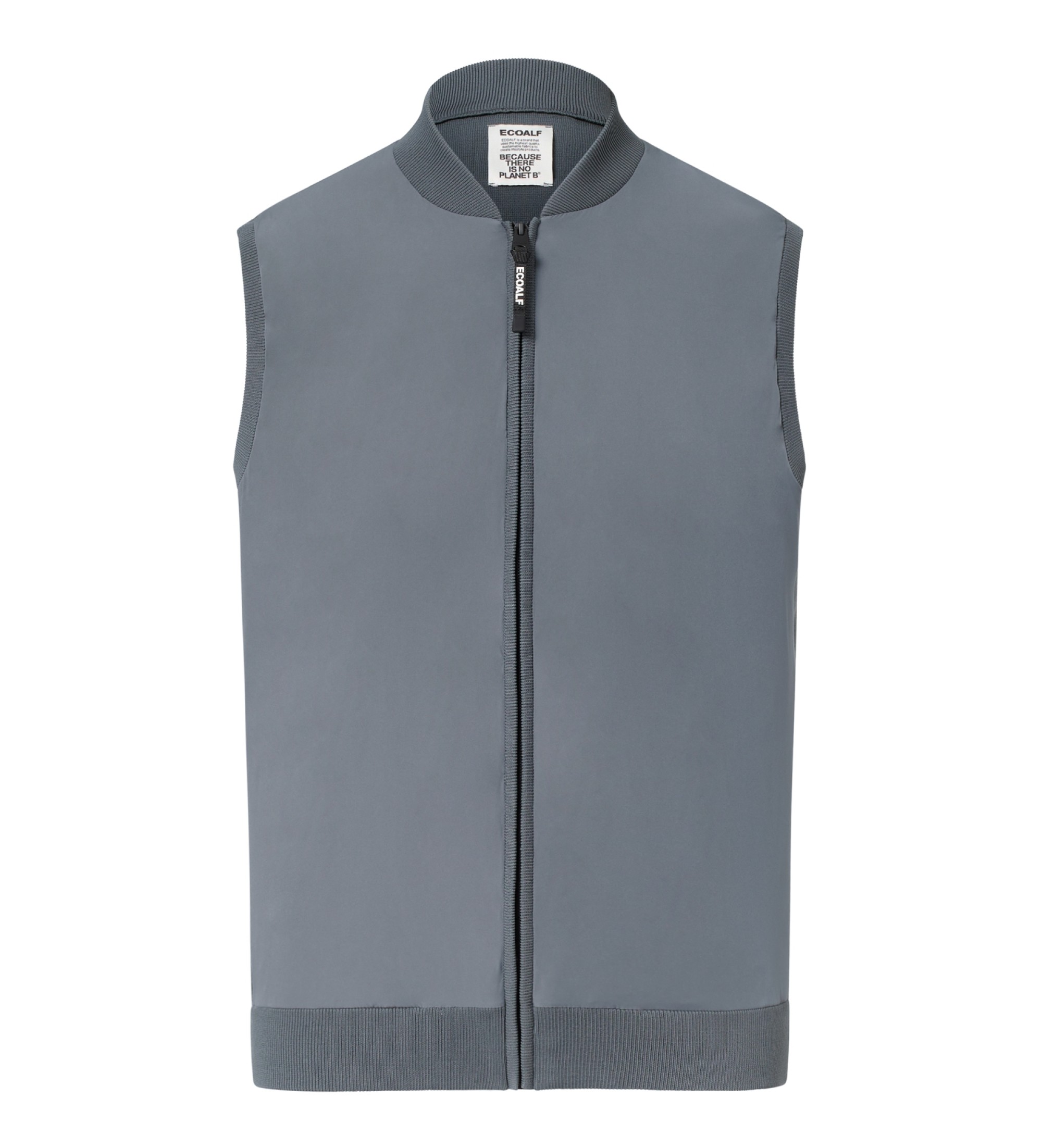 ECOALF für Herren. MCMGAKNKOBUV0568S25-317 Weste Kobus grau (L), Lässig, Recyceltes Polyester, Nachhaltig