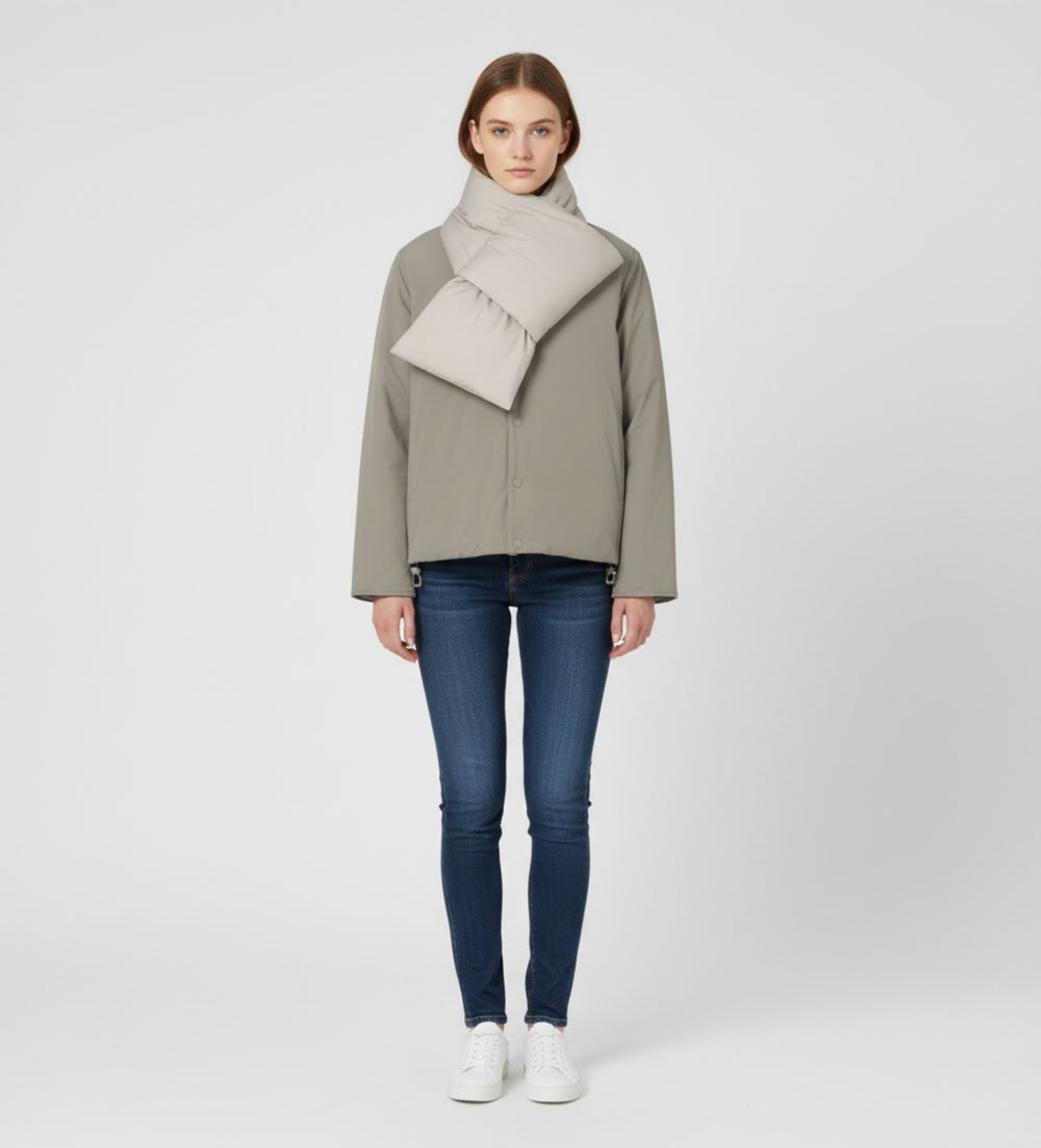 ECOALF für Damen. MCWGAJKGERES0406W25-357 Geres Doppeljacke beige (S), Lässig, Polyamid, Nachhaltig