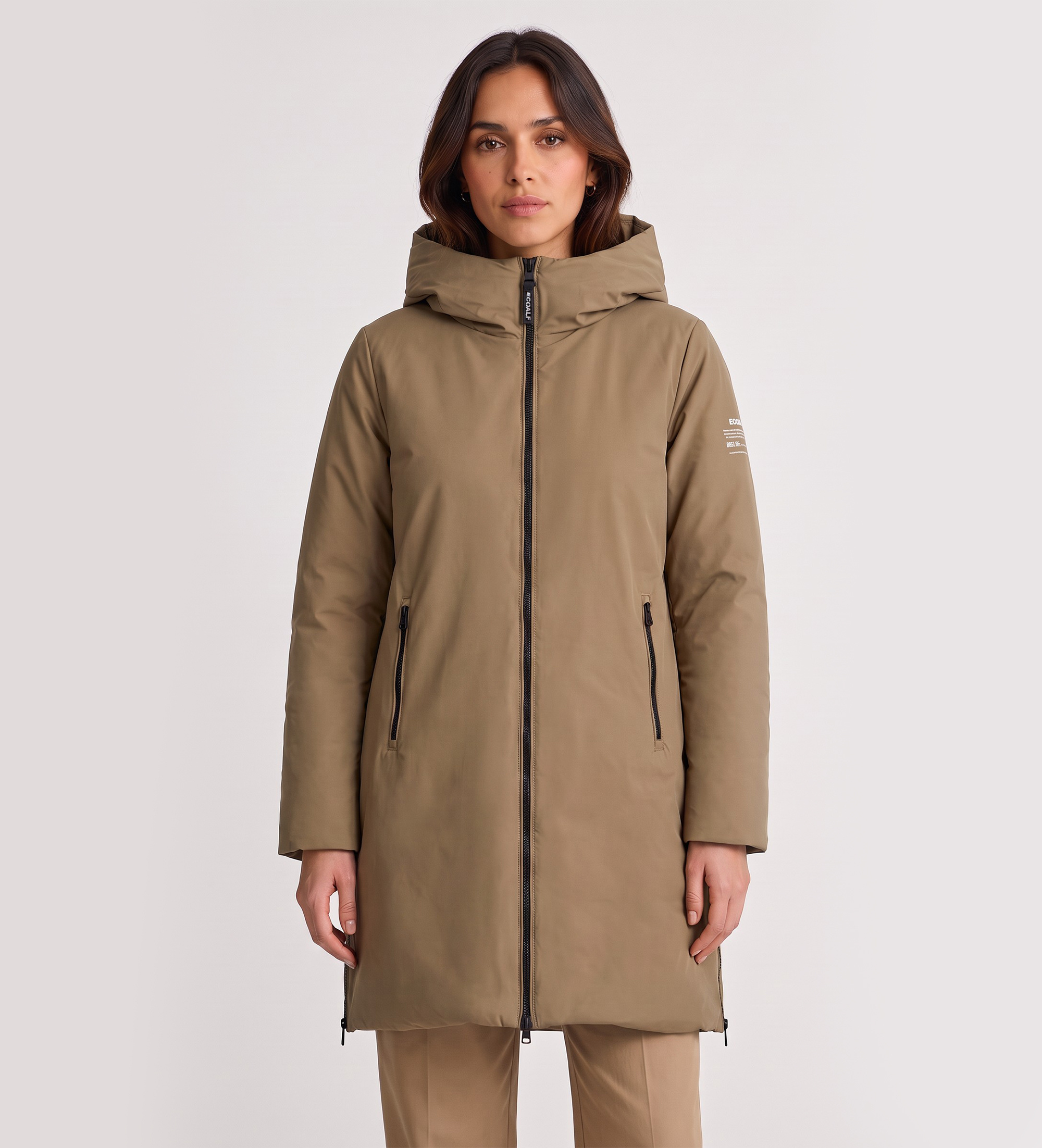 ECOALF für Damen. MCWGAJKMATI00274W26-534 Jacke Mati Beige (M), Lässig, Recyceltes Polyester