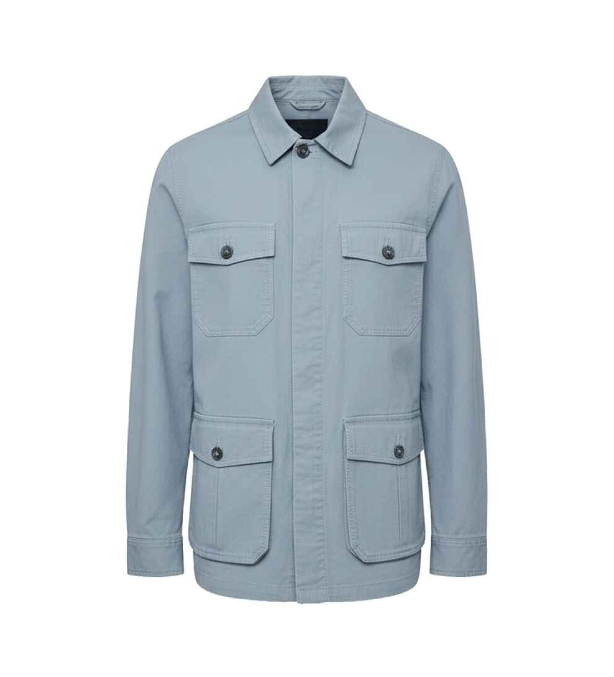 ECOALF für Herren. MCMGAJKSAHAR0753S25-345 Jacke Sahara blau (M), Lässig, Baumwolle, Nachhaltig