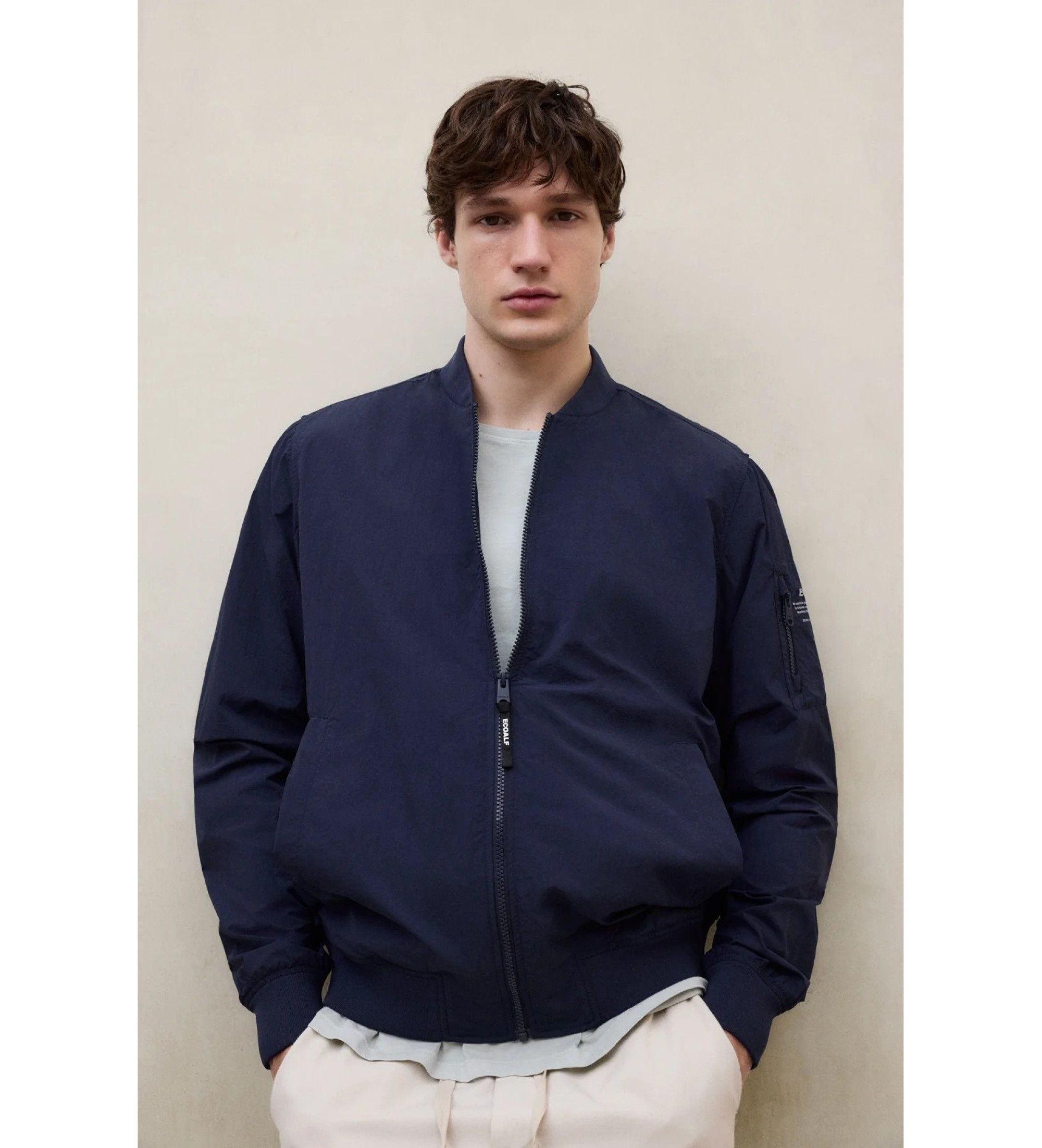 ECOALF für Herren. MCMGAJKWALE00428S26-161 Wale Jacke blau (M), Lässig, Polyamid, Nachhaltig
