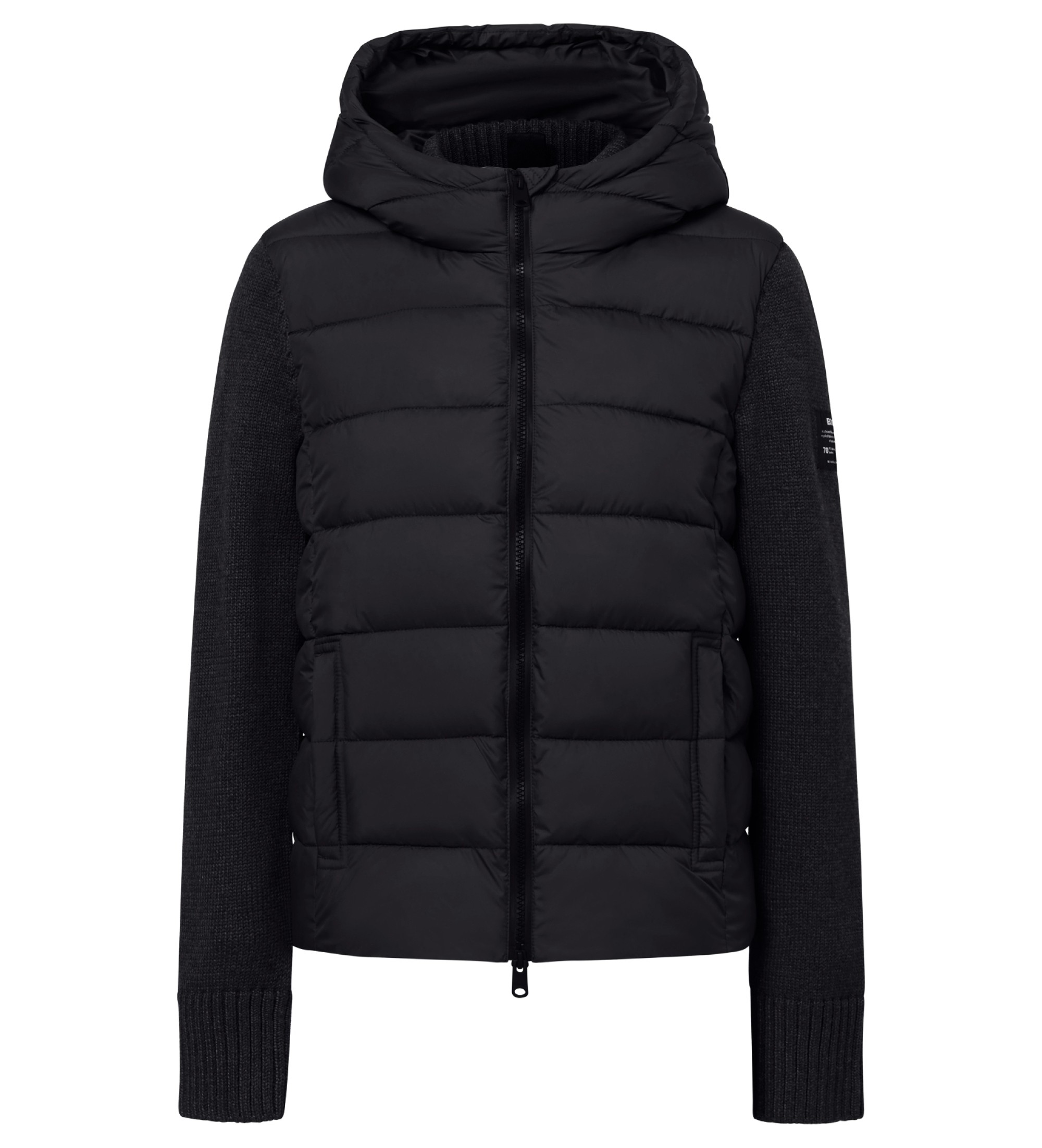 ECOALF für Damen. MCWGAKNDENAL0987W24-319 Denali Jacket schwarz (M), Lässig, Strandbekleidung, Langarm, Recyceltes Polyester, Nachhaltig, Re