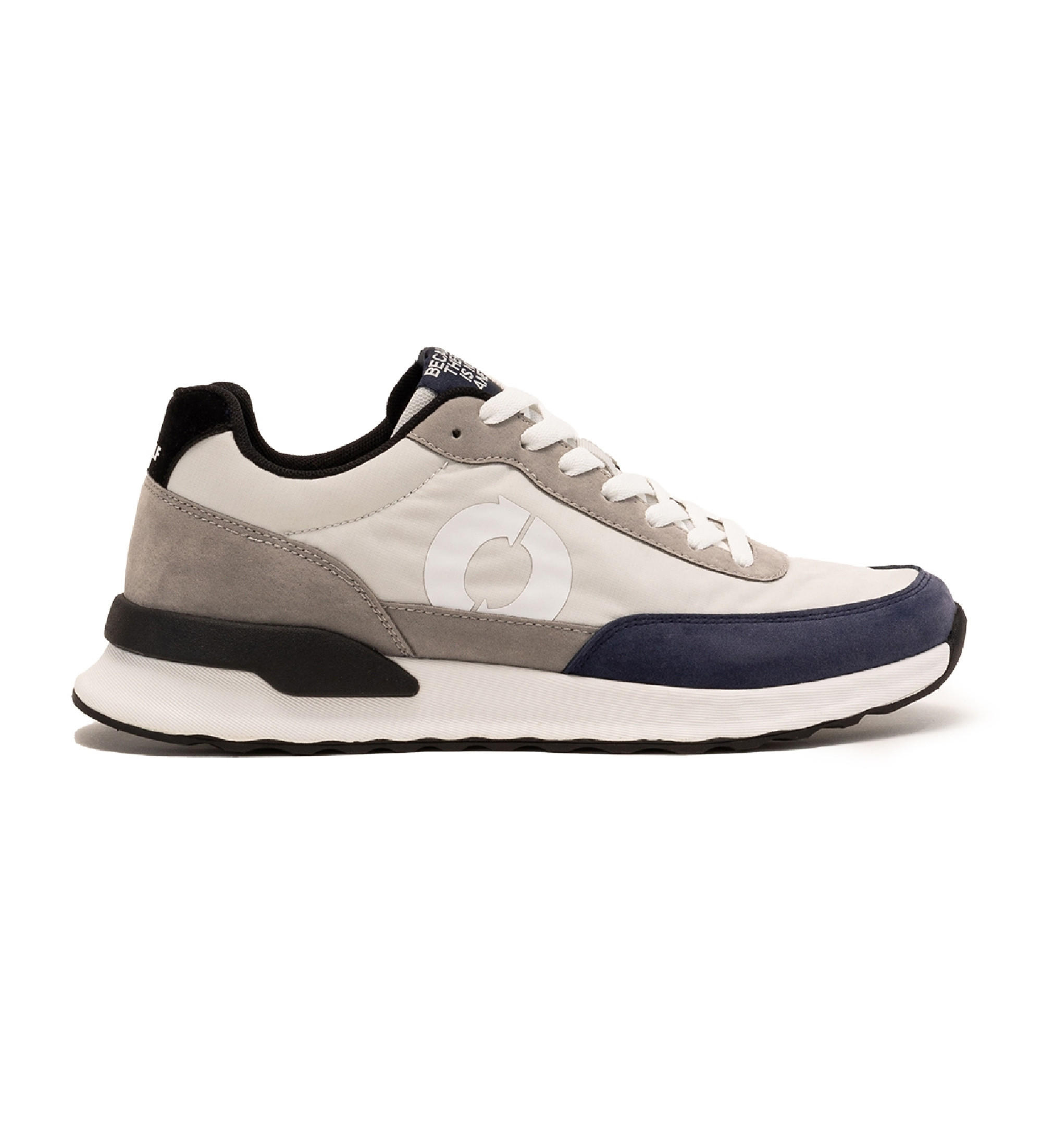 ECOALFvoor mannen. MCMSHSNCONDE0136S24-431 Trainers Conde marine, wit (45), Plat, Veters, Casual, Grijs, Duurzaam, Gerecycled nylon