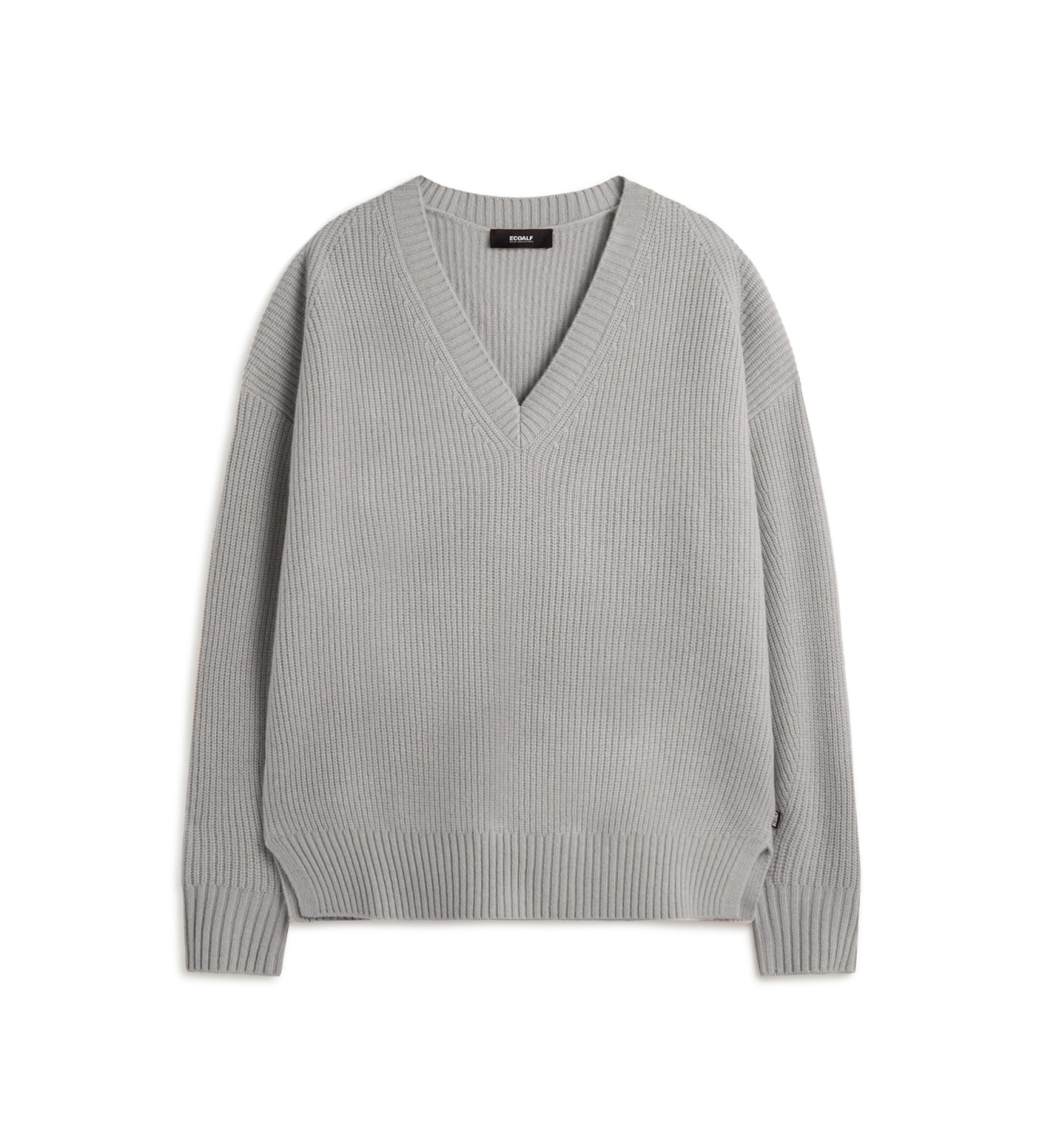ECOALF für Damen. MCWGAKNAZALE0632W24-341 Azalee Pullover grau (S), Lässig, Langarm, Nachhaltig, Recycelte Wolle
