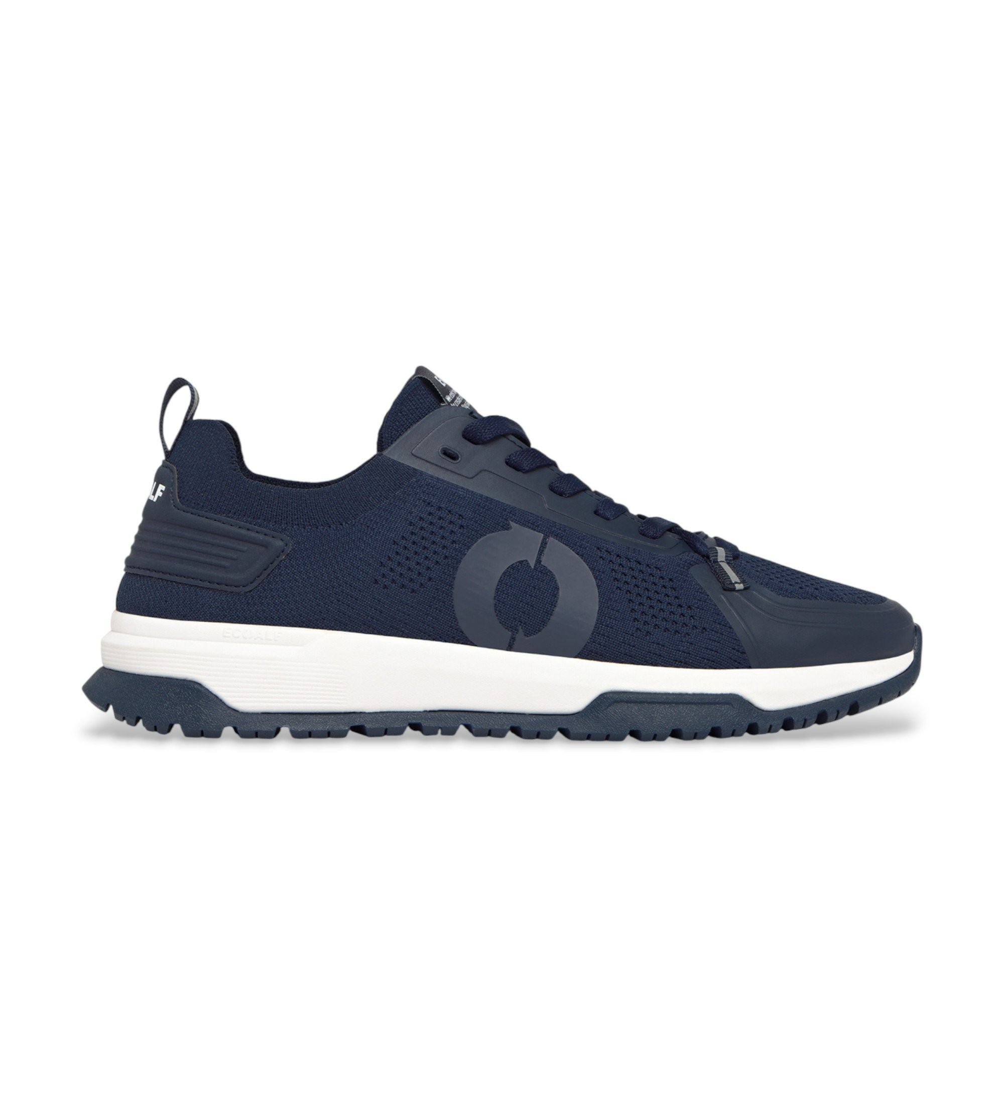 ECOALFvoor mannen. MCMSHSNMUMBAYR28S26-161 Trainers Mumbai marine (45), Plat, Veters, Casual, Marineblauw, Gerecycled polyester