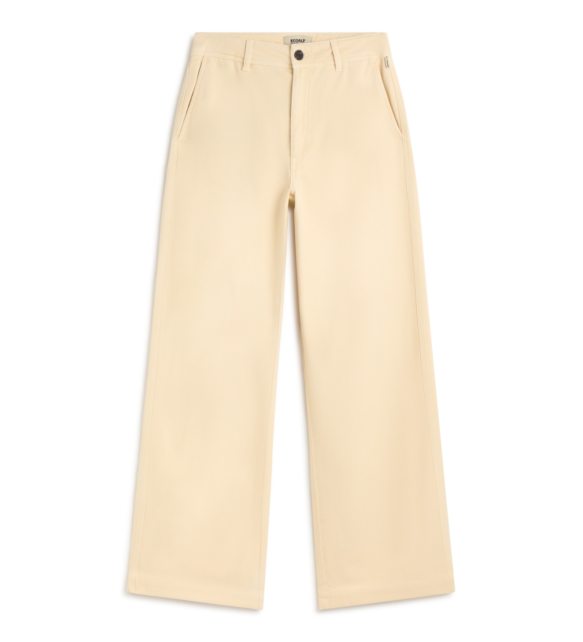 ECOALF für Damen. MCWGAPAVALLS0186S25-052 Valls Hose gelb (38), Lässig, Baumwolle, Nachhaltig