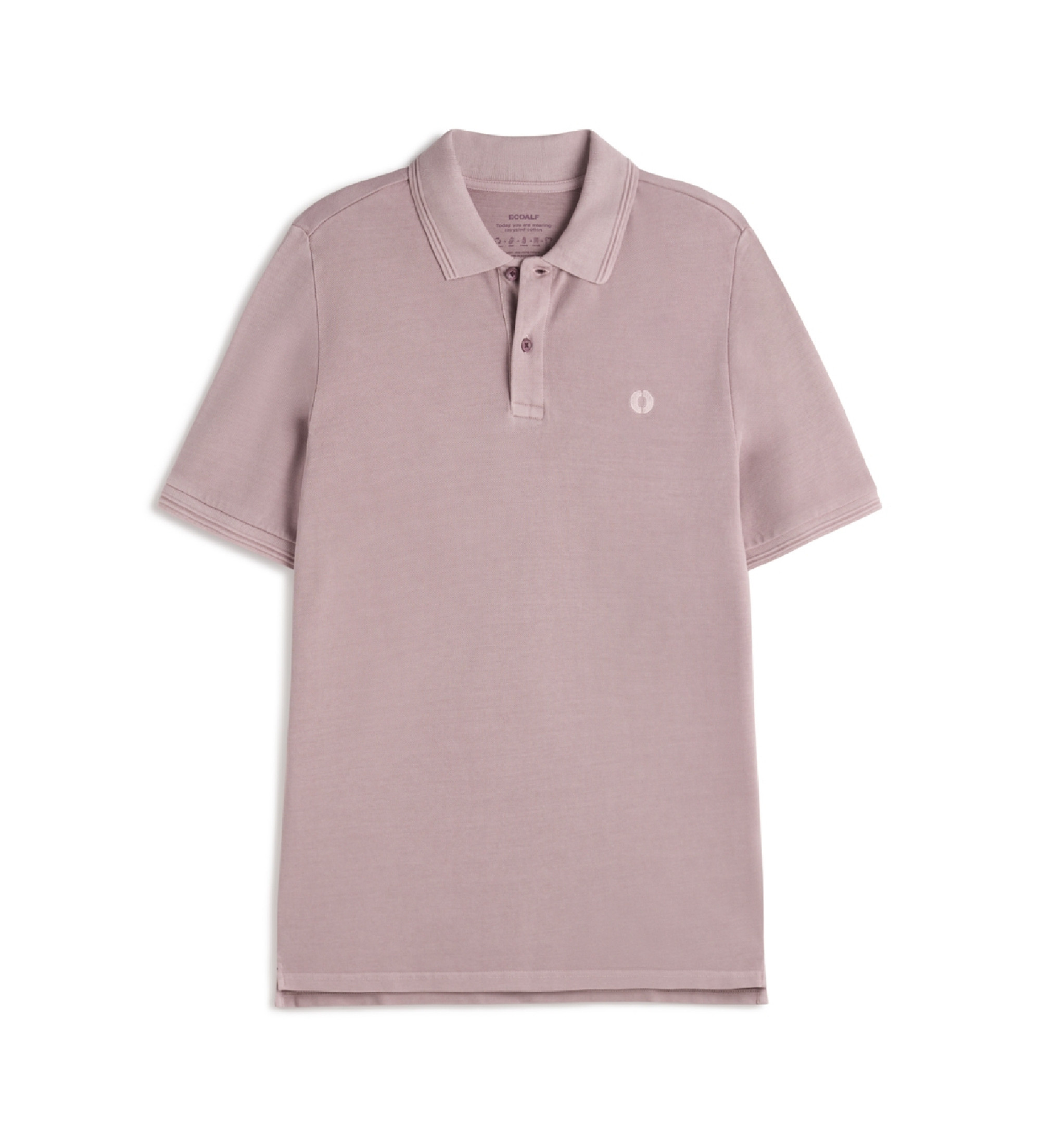 ECOALFvoor mannen. MCMGAPOTANOB0820S24-097 Tano lila polo (L), Casual, Korte mouwen, Biologisch katoen, Duurzaam
