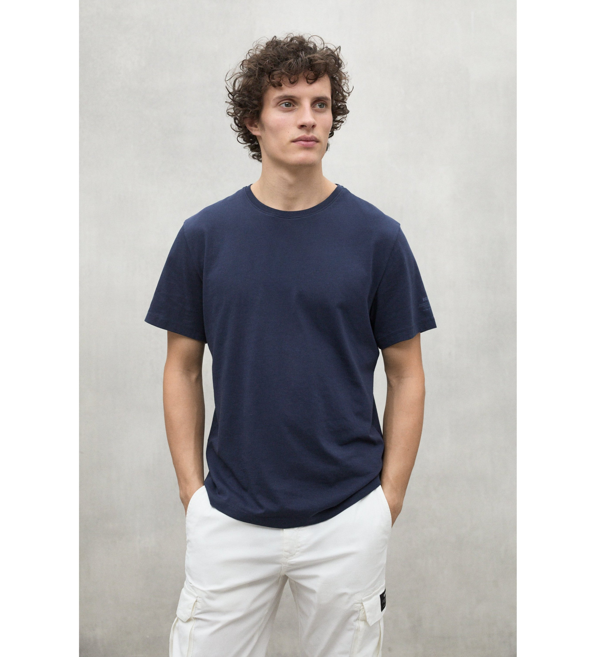 ECOALF für Herren. MCMGATSVENTA0831S25-161 Vent navy t-shirt (M), Lässig, Kurzarm, Bio-Baumwolle, Nachhaltig, Marine