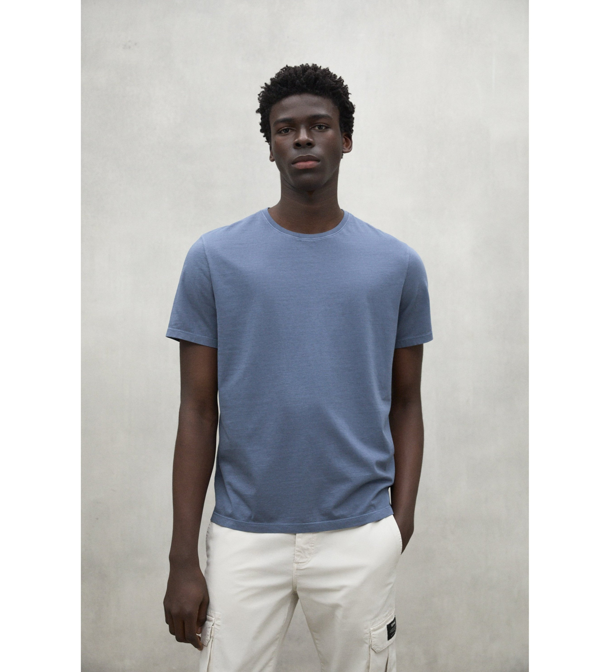 ECOALFvoor mannen. MCMGATSVENTA0831S25-311 Vent T-shirt blauw (XL), Casual, Korte mouwen, Biologisch katoen, Duurzaam