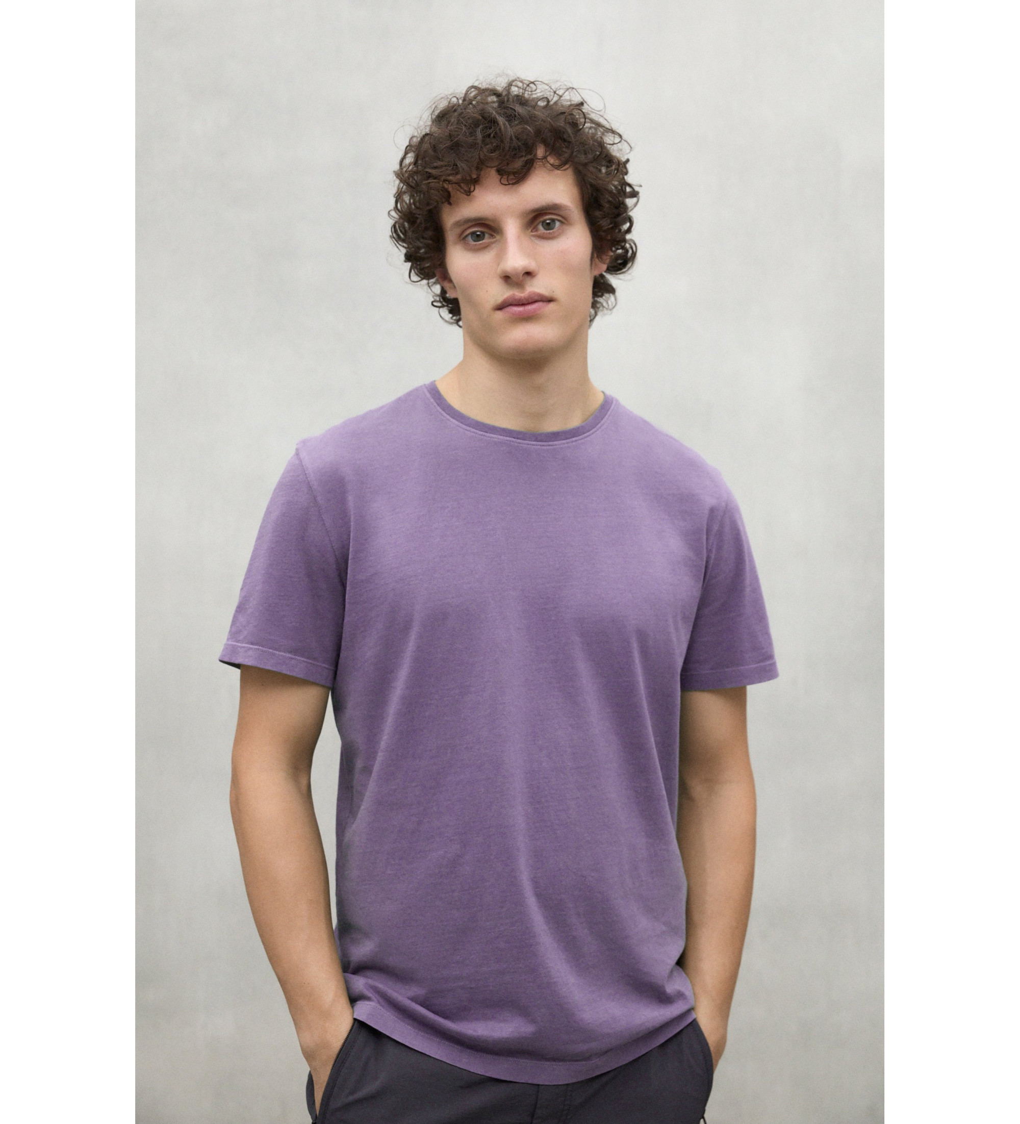 ECOALF für Herren. MCMGATSVENTA0831S25-519 Fliederfarbenes Vent-T-Shirt (S), Lässig, Kurzarm, Bio-Baumwolle, Nachhaltig