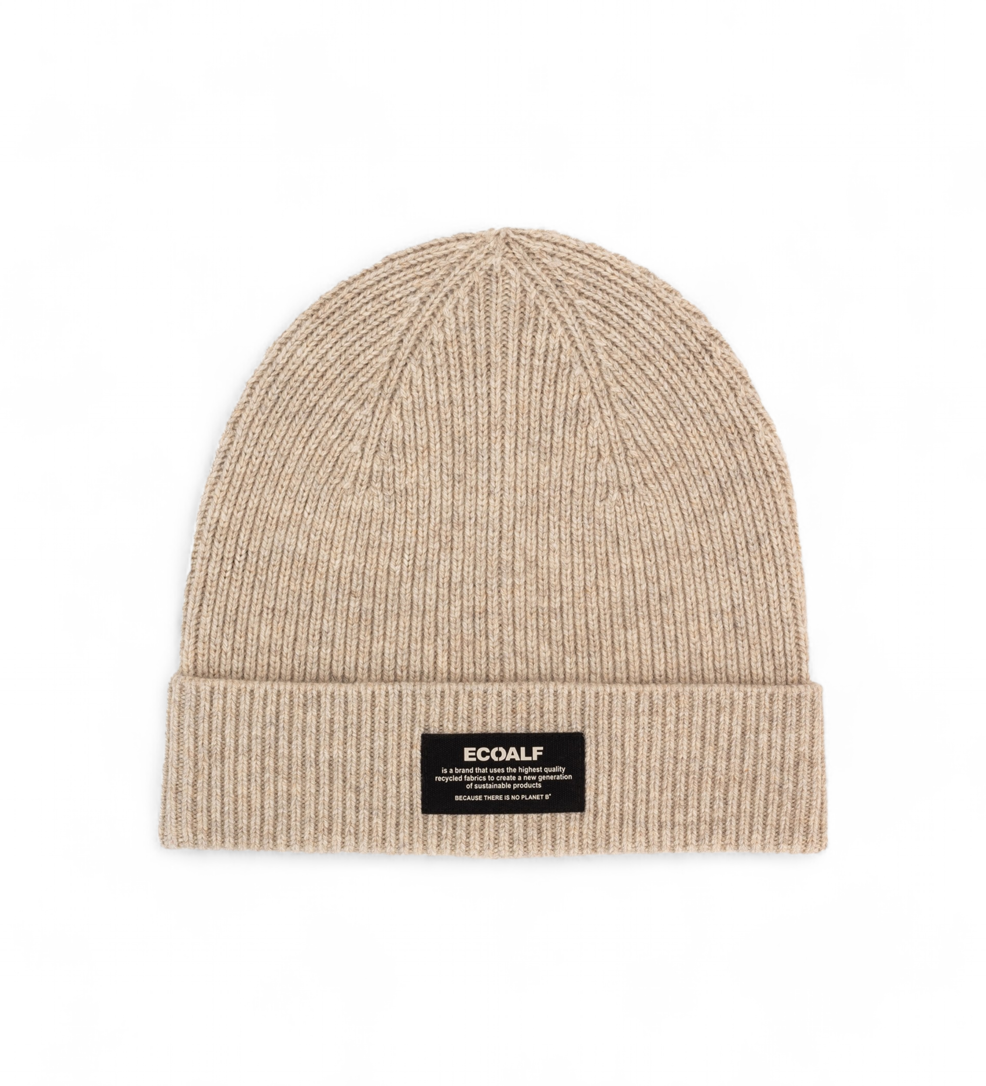 ECOALF Unisex. MCUACHAWOOBE0696W24-298 Beige Wollmütze (OSFA), Lässig, Nachhaltig, Recycelte Wolle