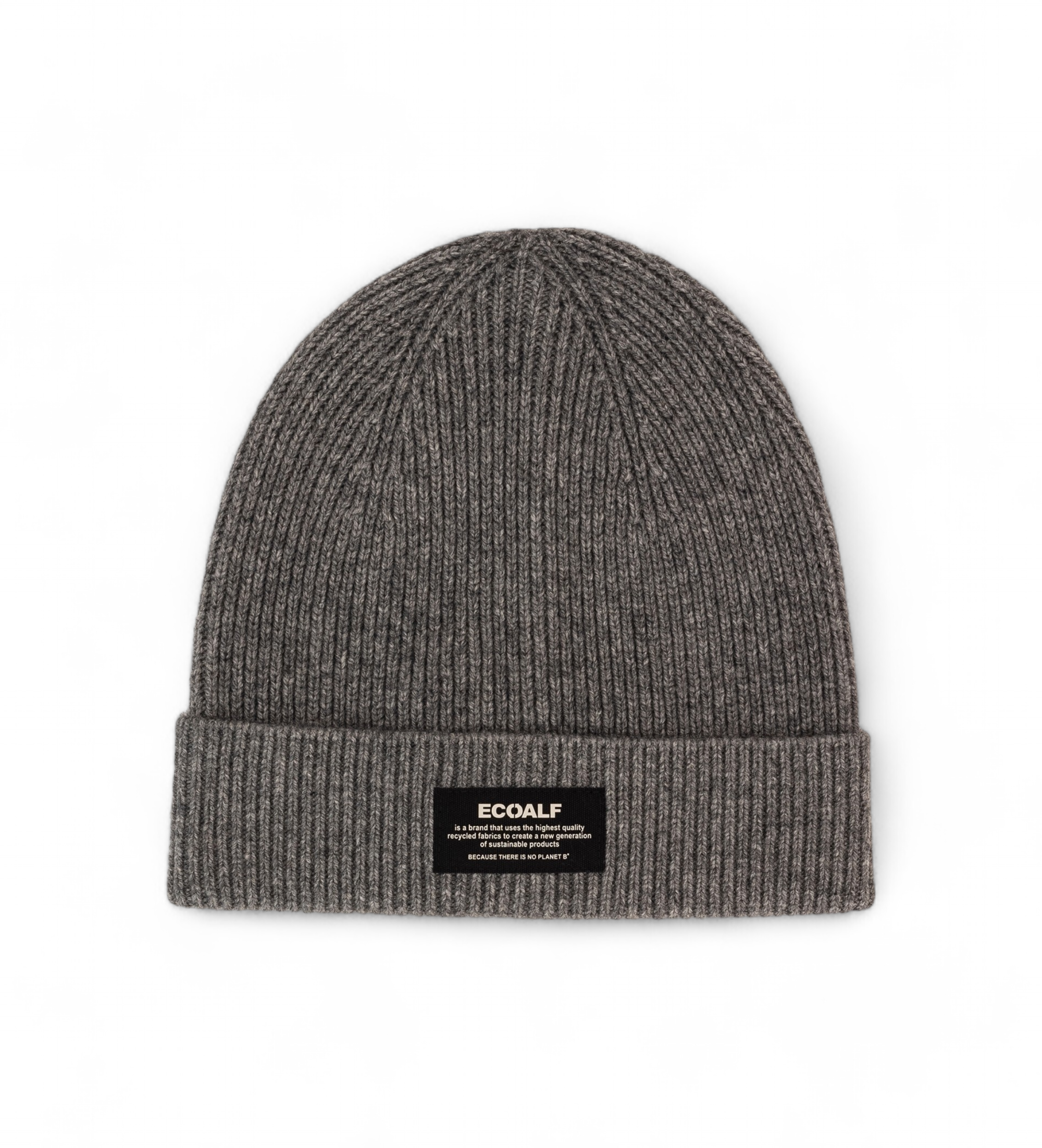 ECOALFunisex. MCUACHAWOOBE0696W24-339 Wollen muts grijs (OSFA), Casual, Duurzaam, Gerecyclede Wol