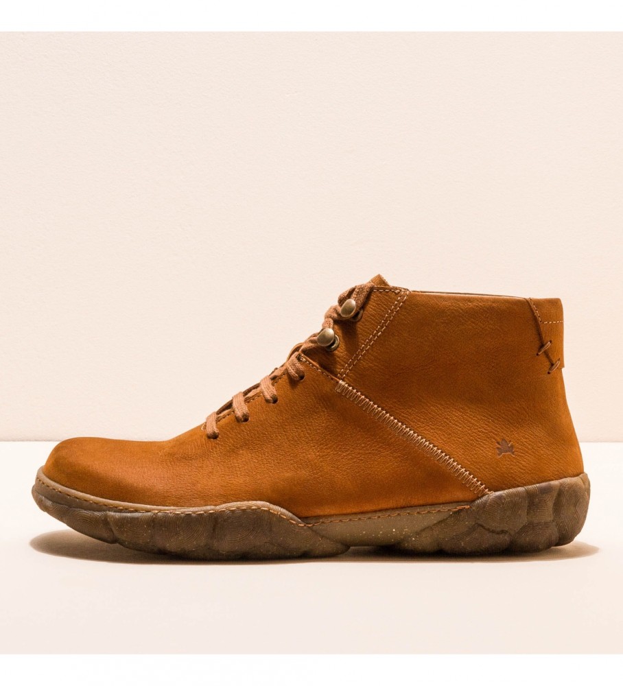 El Naturalista für Herren. 250831ND0005_023 Lederstiefeletten N5083 Pleasant Brown (41), Braun, Wohnung, Schnürsenkel, Lässig