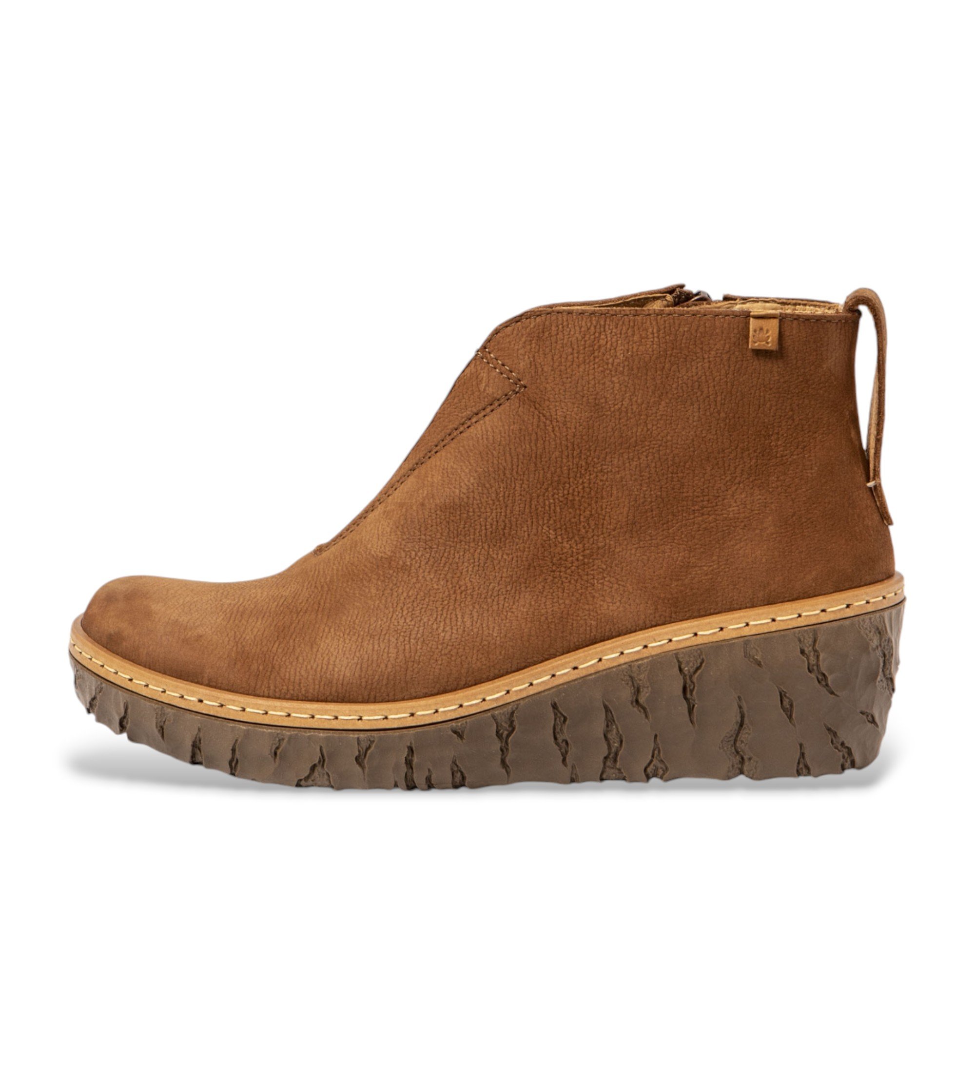 El Naturalista für Damen. 2516811ND005_023 Lederstiefeletten N5168 Myth Yggdrasil braun (42), 5 bis 8 cm, Reißverschluss, Lässig